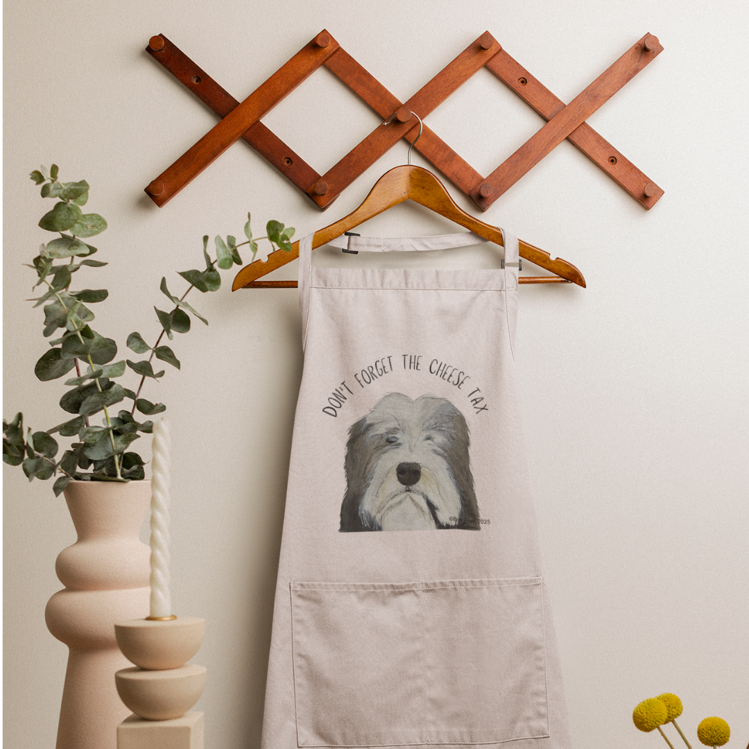 Grate Expectations: The Bearded Collie Cheese Tax Apron