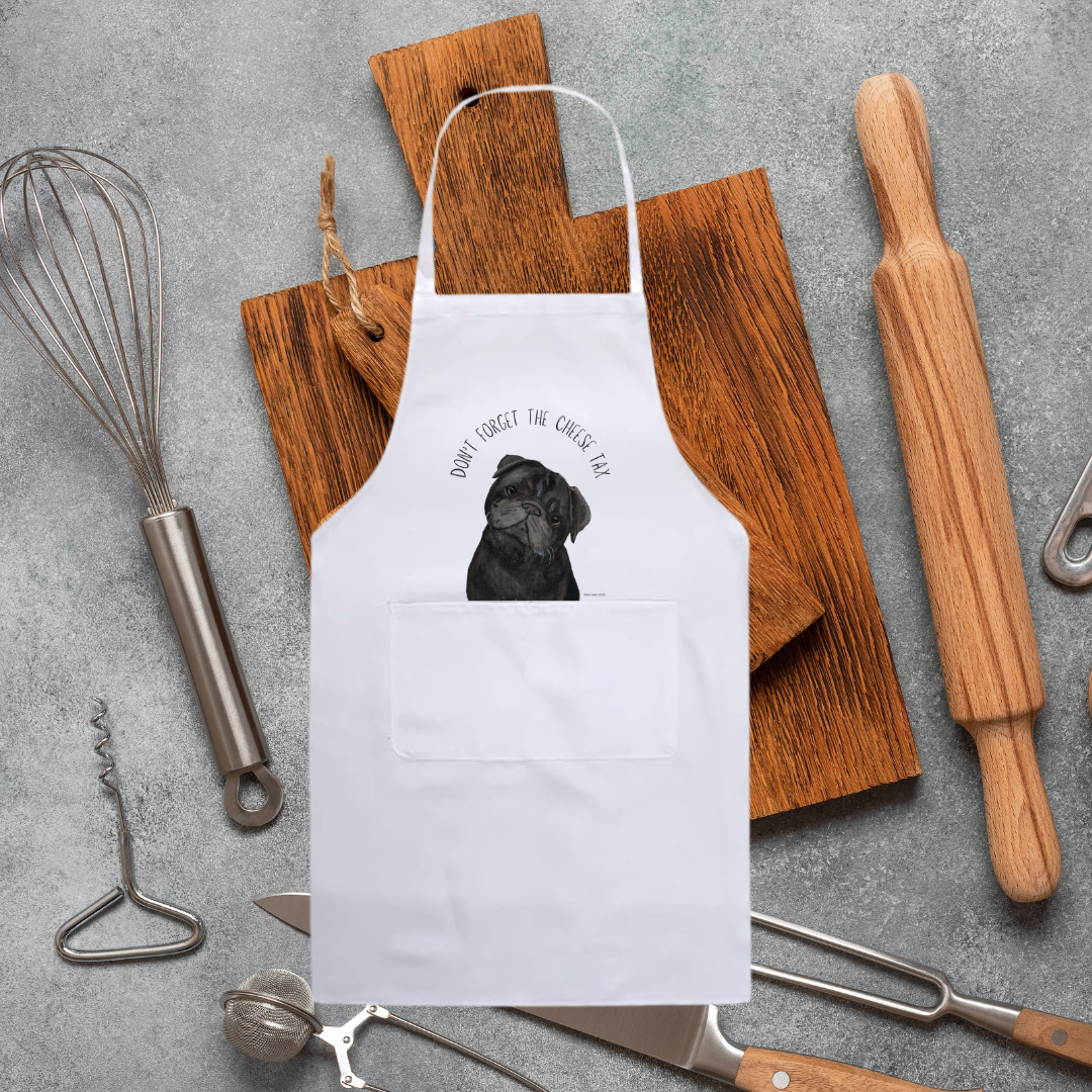 Pay the Cheese Tax in Style with Our Hilarious Pug Apron!