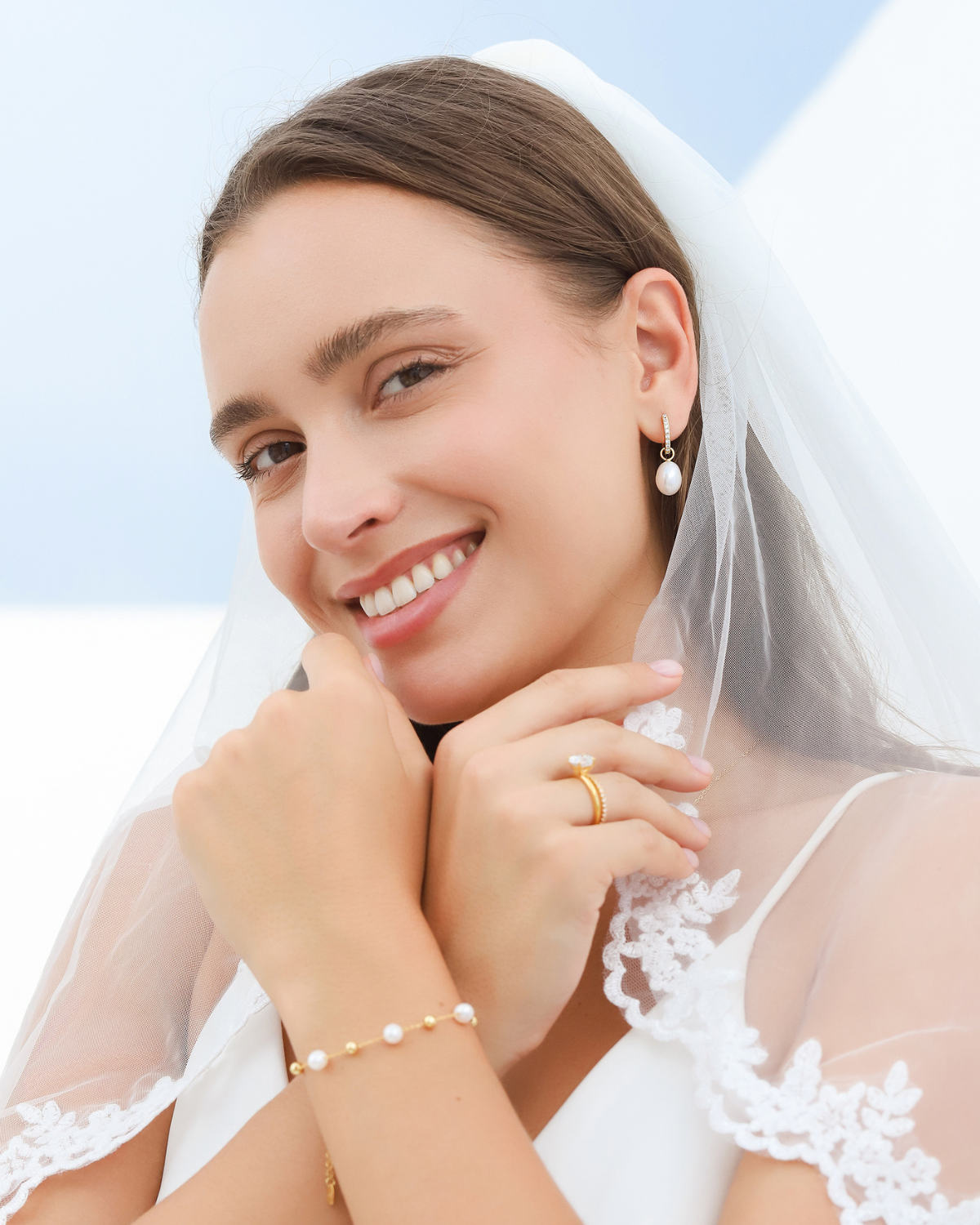 Freshwater Pearl Bracelet in 18k Gold Vermeil