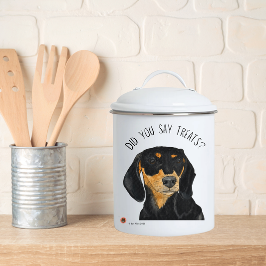 Handmade Dachshund Treat Jar – Because Snacks Deserve Style!