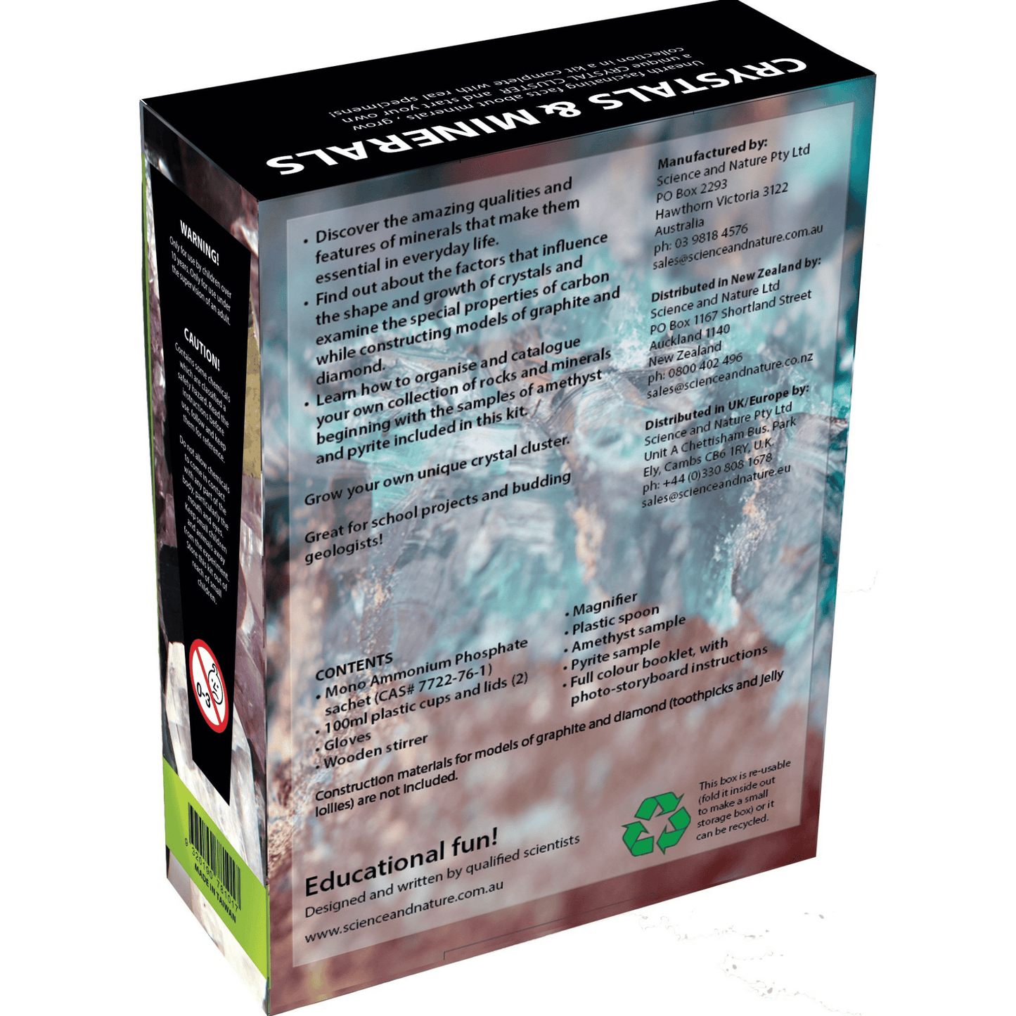 Grow Your Own Crystals & Minerals Kit | Science Gifts for Kids