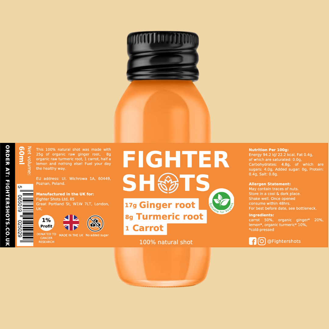 Carrot + Ginger + Turmeric Shot