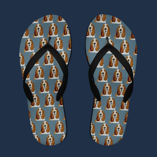 Basset Hound Flip Flops: Walk in Style with a Side of Guilt!