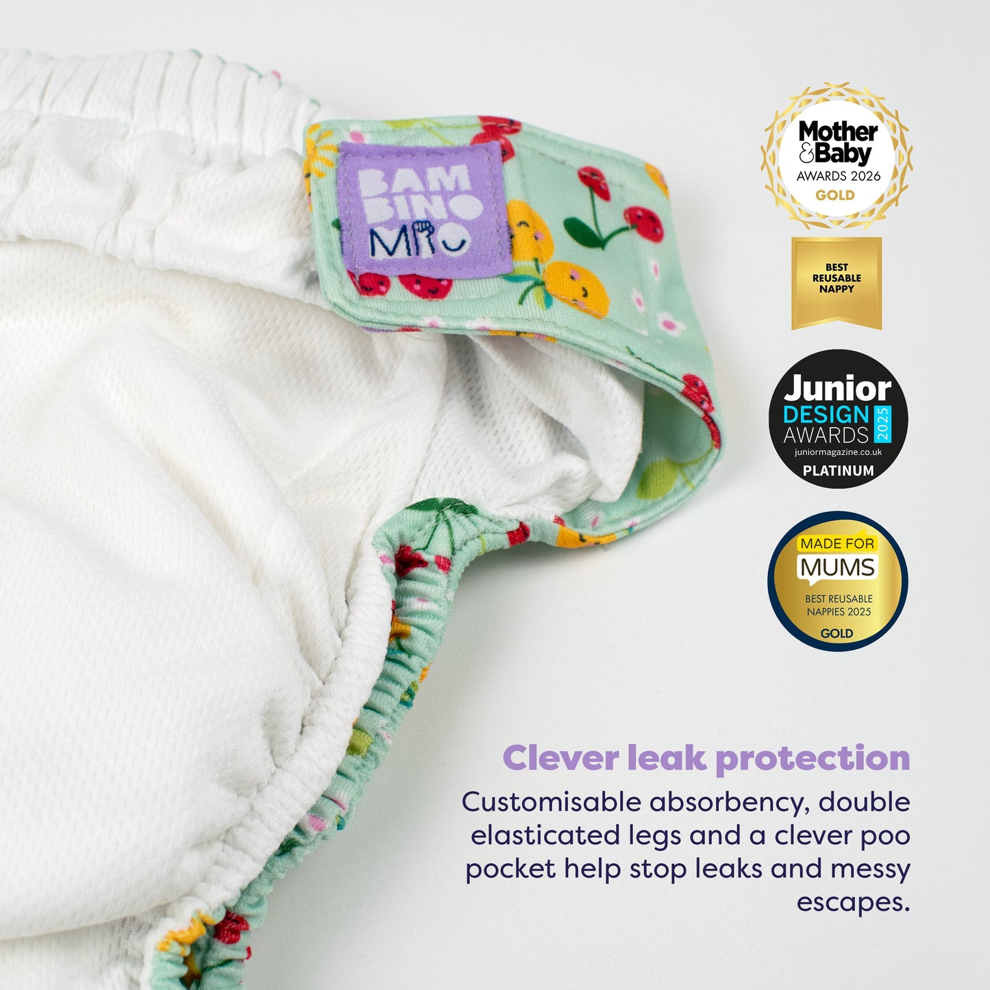 The Everything Reusable Nappy Bundle in Garden Party