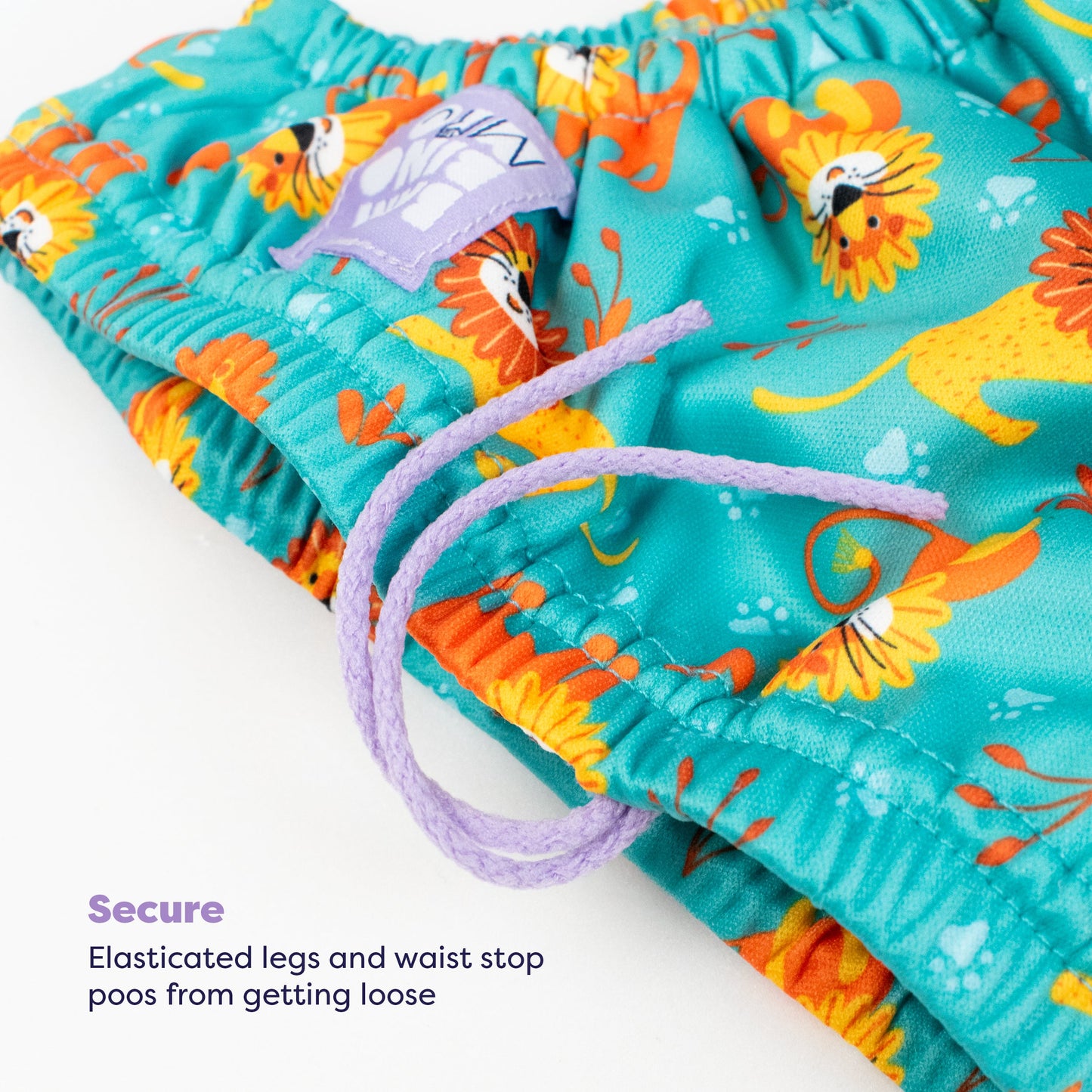 3 Piece Baby Swim Set with Swim Nappy, Swim top and Swim Hat in Cool Cats