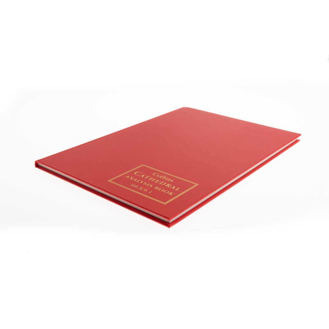 Cathedral -  Accounts Book  3 Debit, 9 Credit Columns - Red (69/3/9.1)