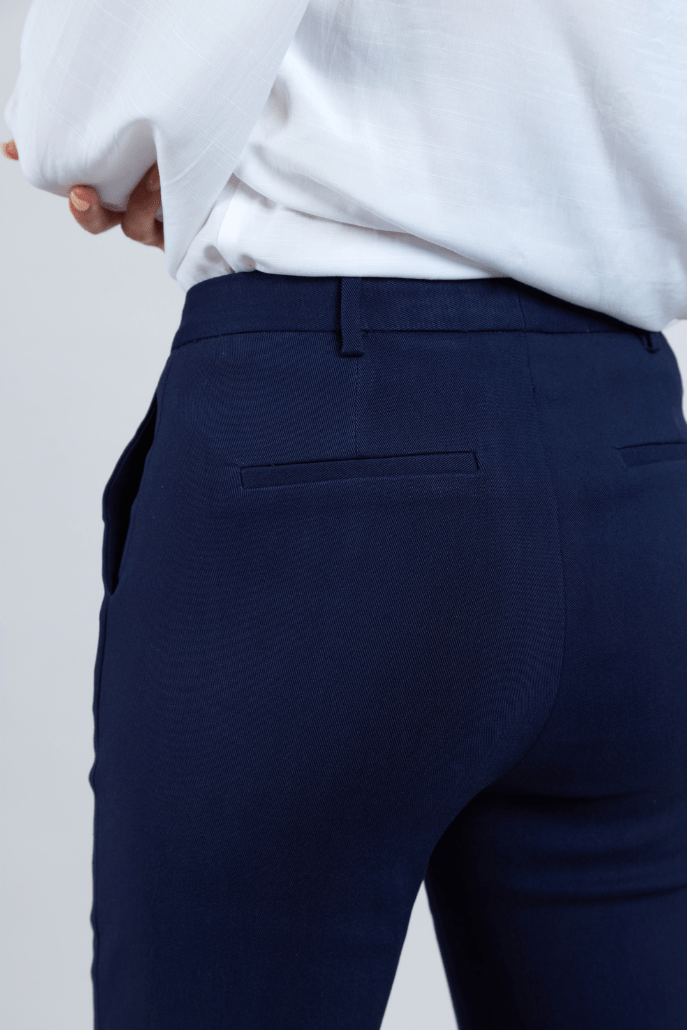 Louche Joele Slim Fit Trouser - Navy