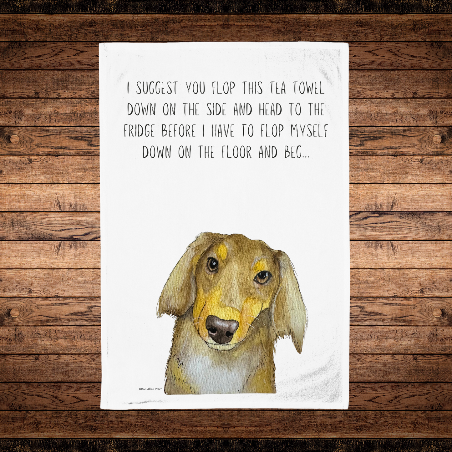 The Dachshund Tea Towel – Long Dog, Big Attitude!
