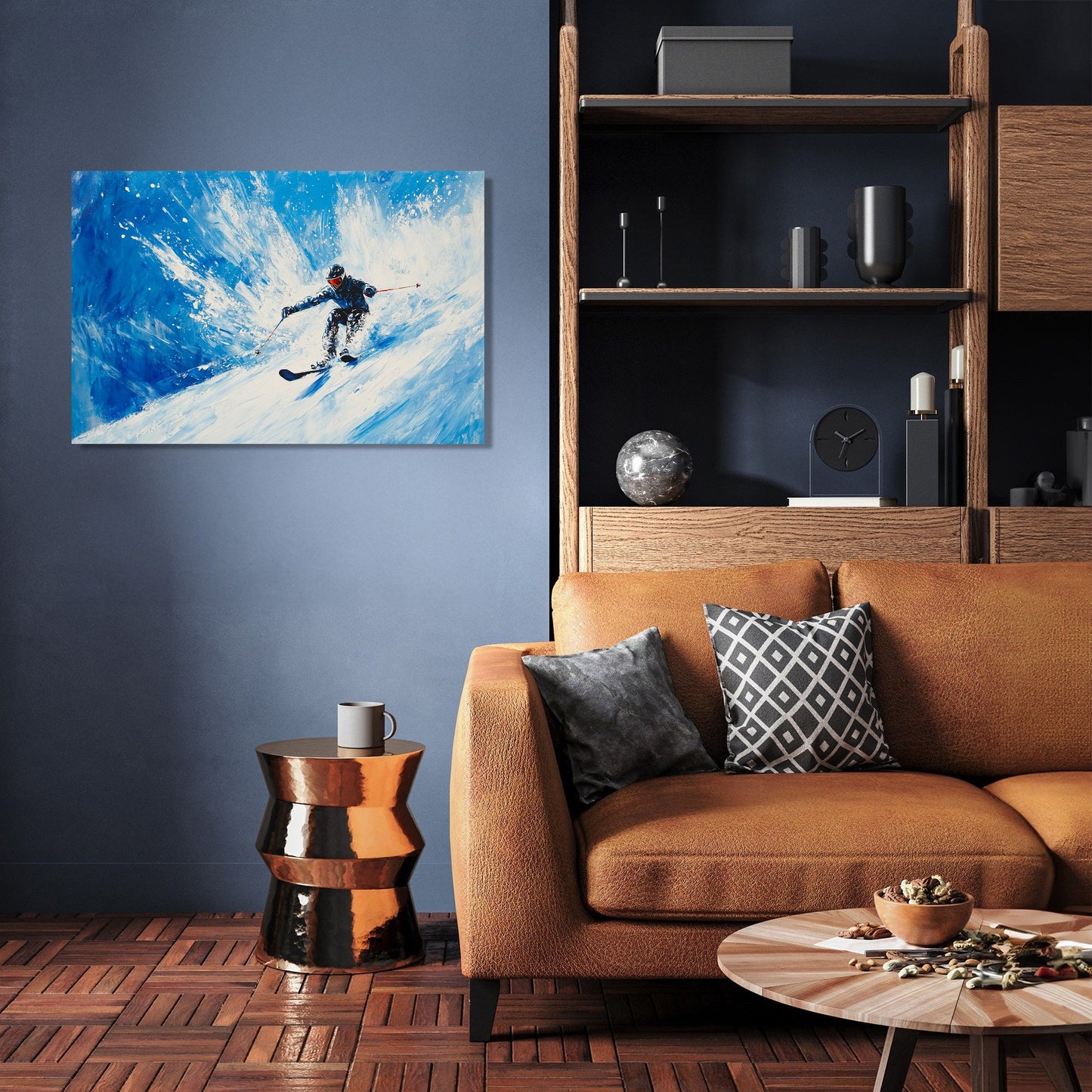 Skier's Descent Canvas