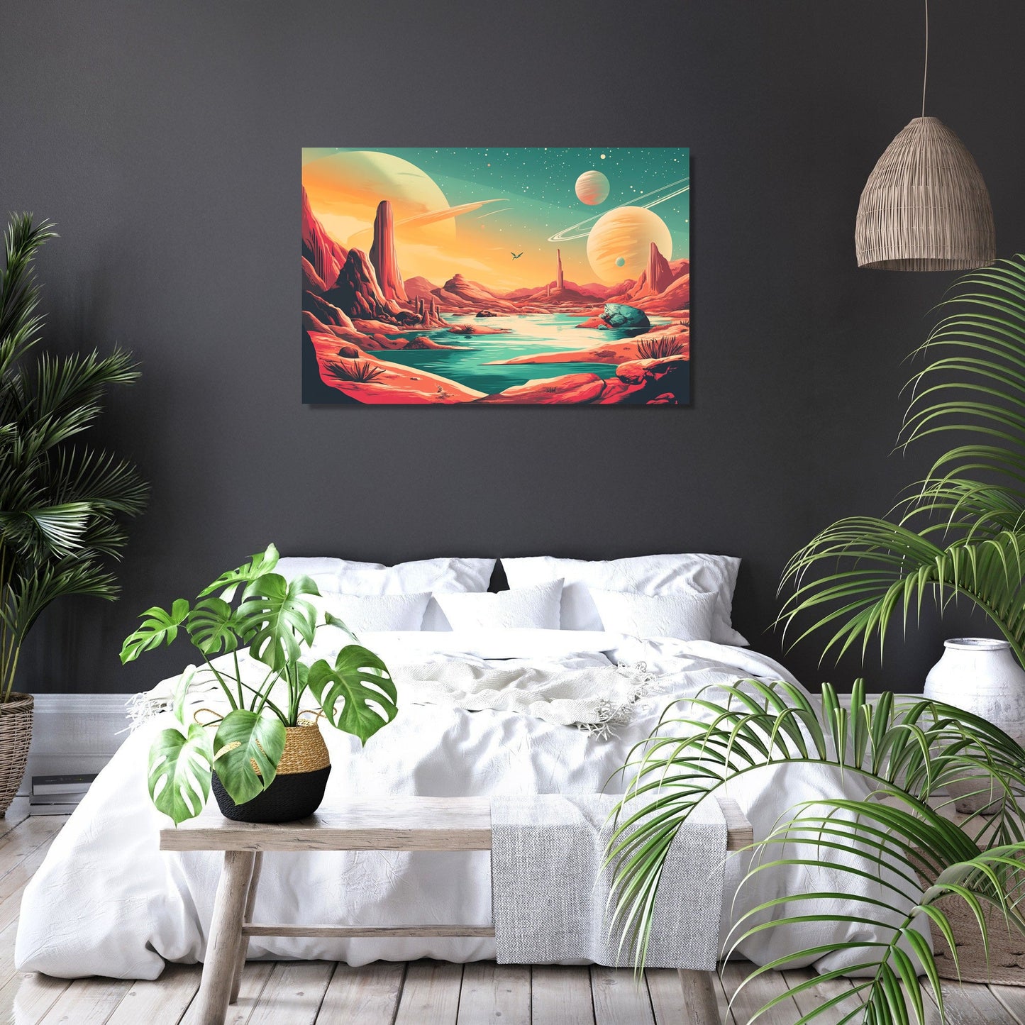 Galactic Flora Canvas