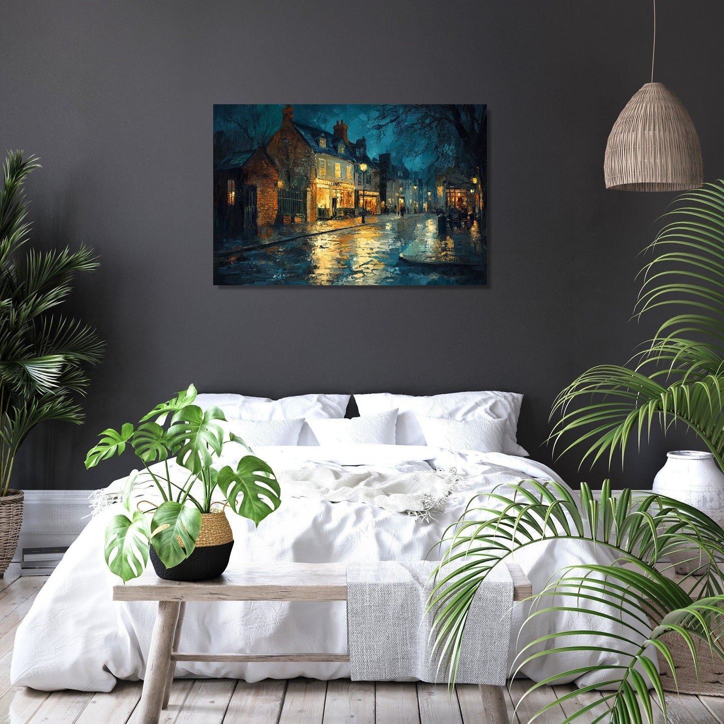Midnight Elm Hill Canvas