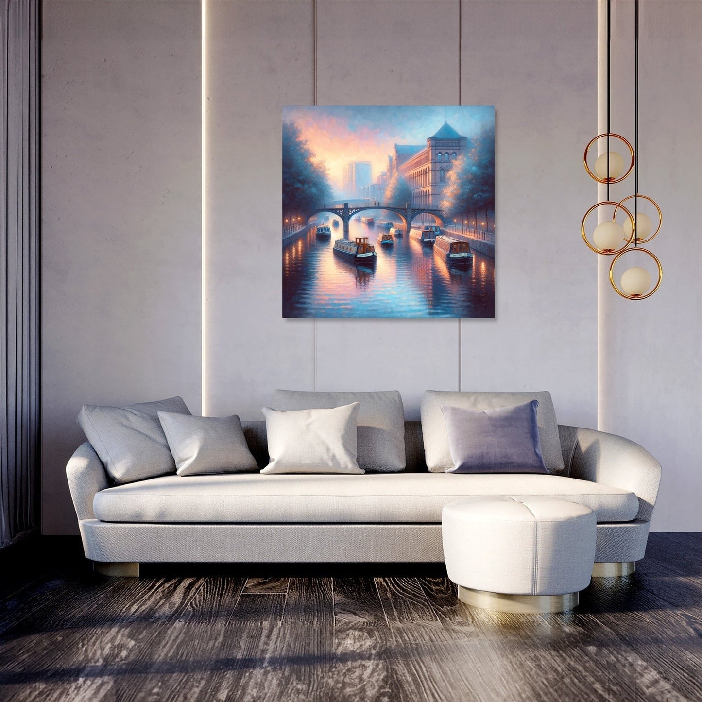 Manchester Castlefield Dusk Canvas