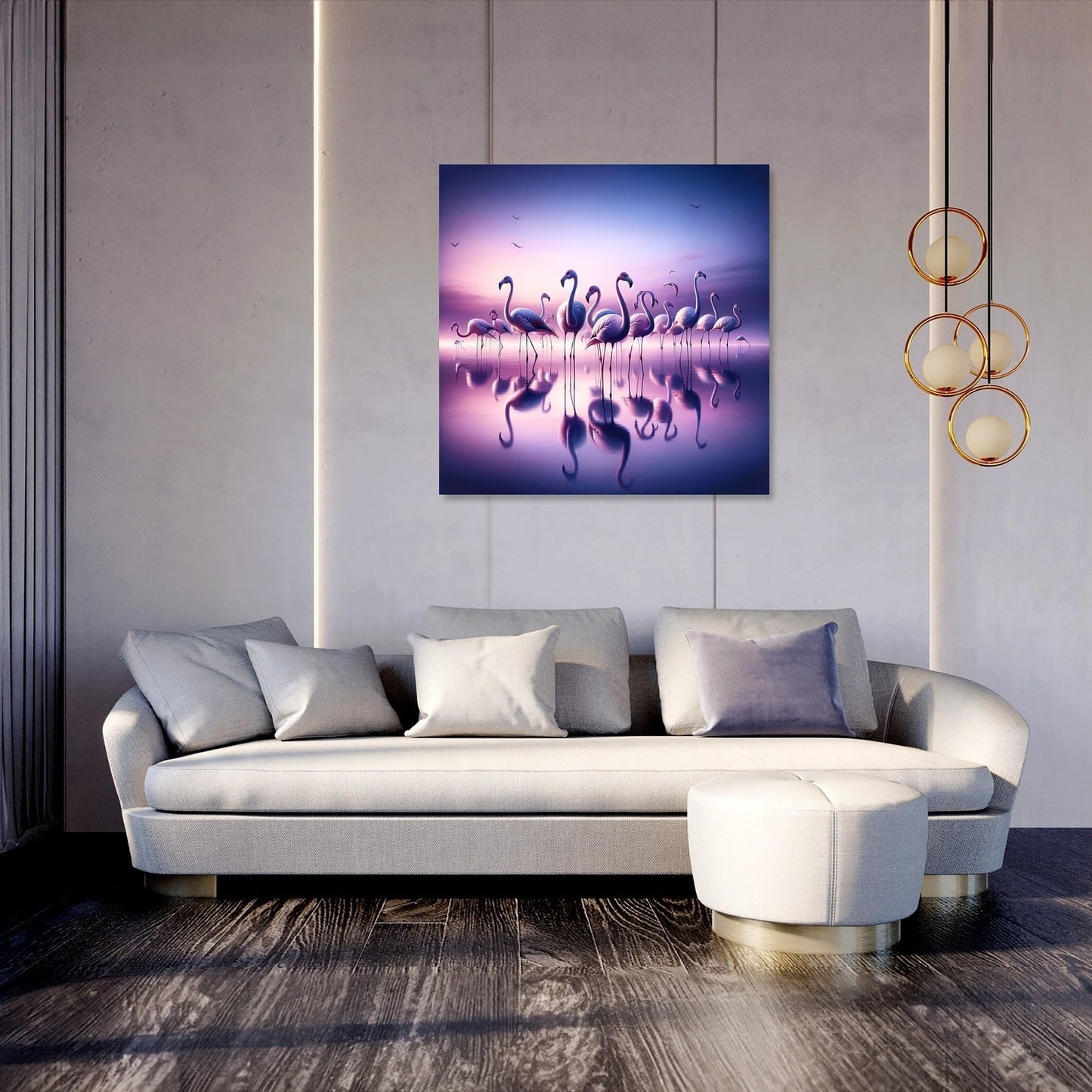 Twilight Flamingo Canvas