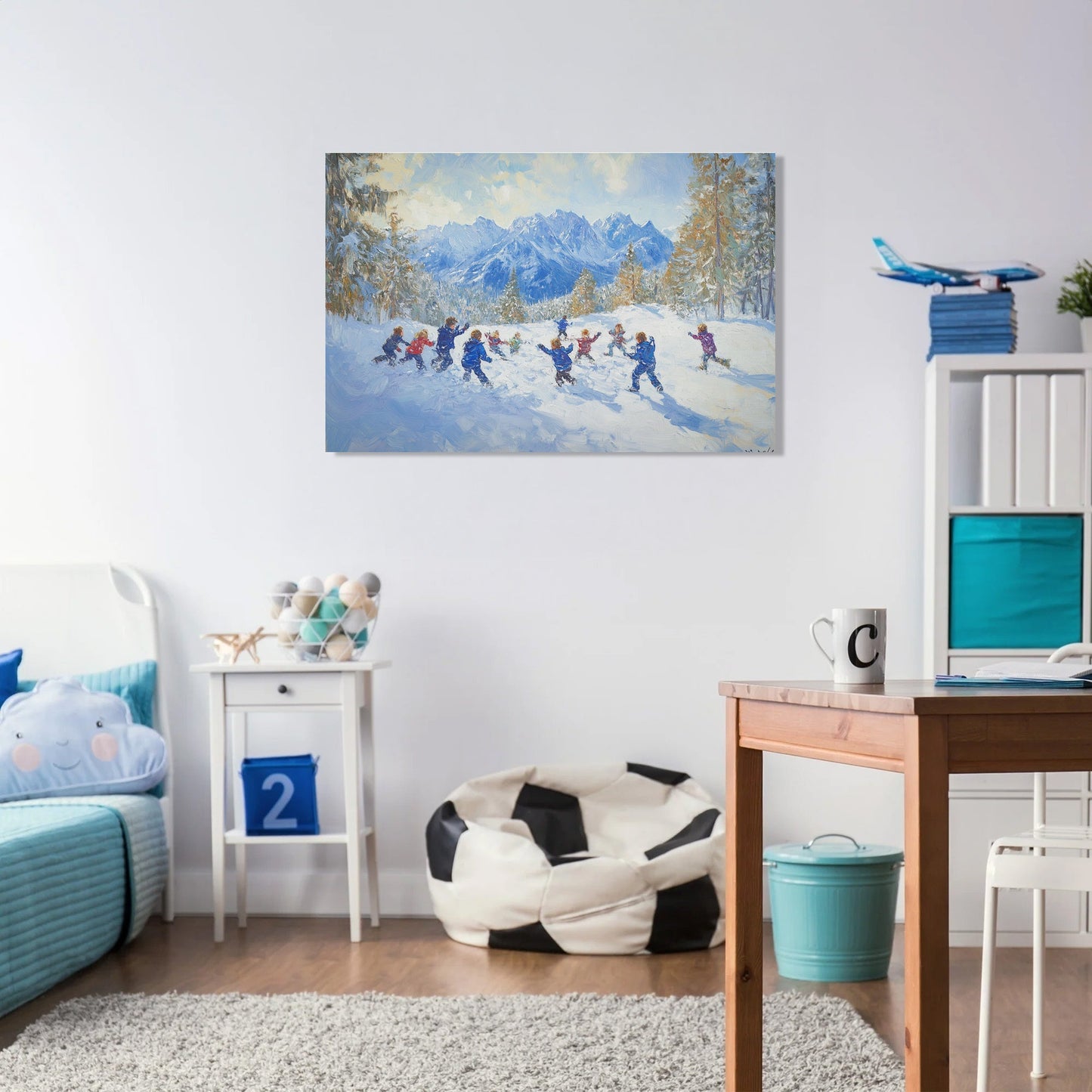 Snowball Showdown Canvas