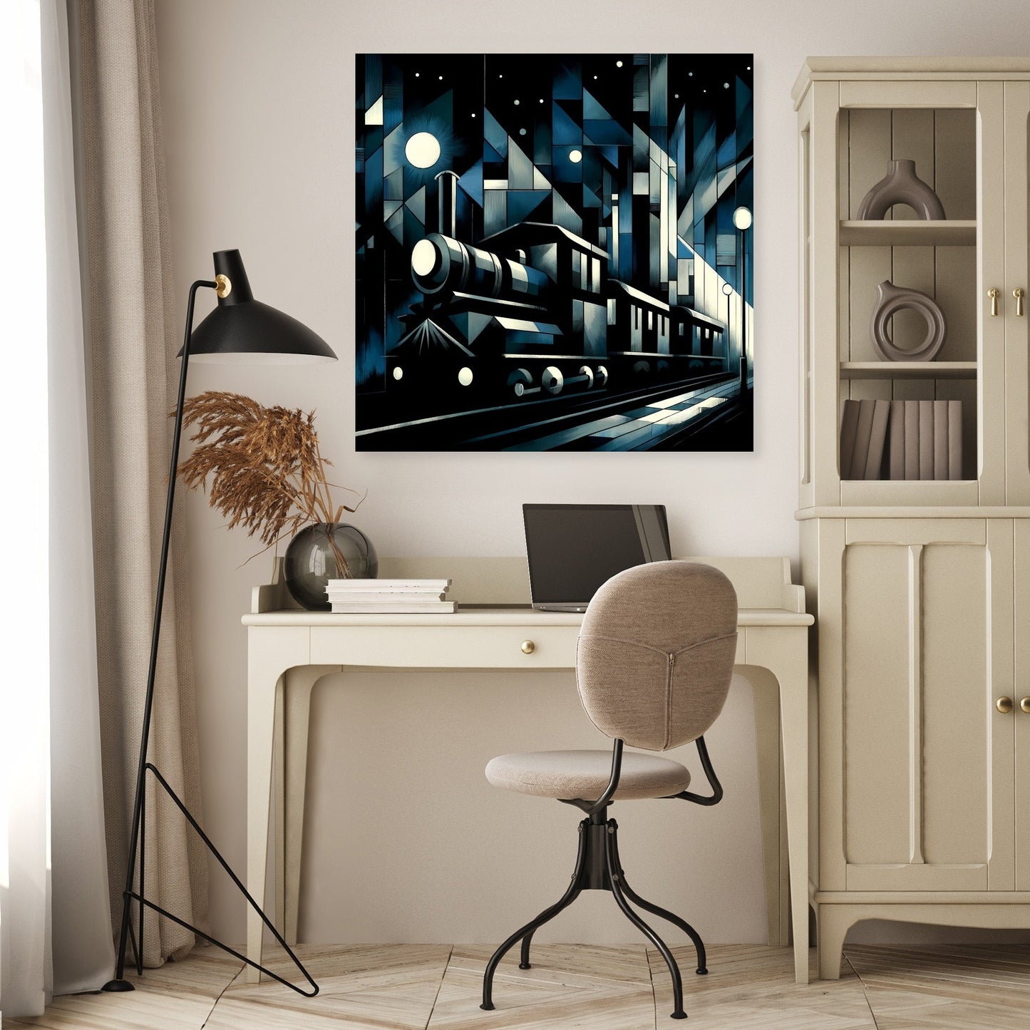 Cubist Night Express Canvas