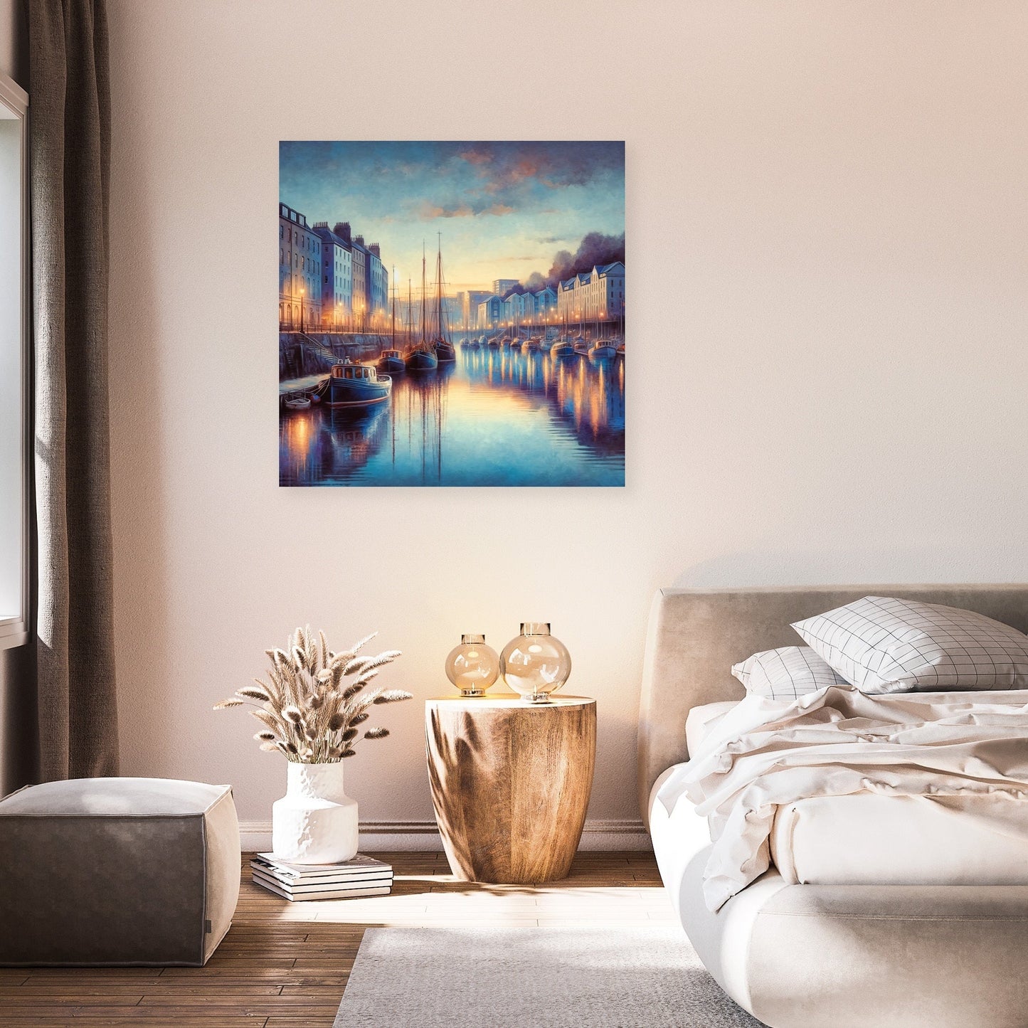 Bristol Harbourside Dusk Canvas
