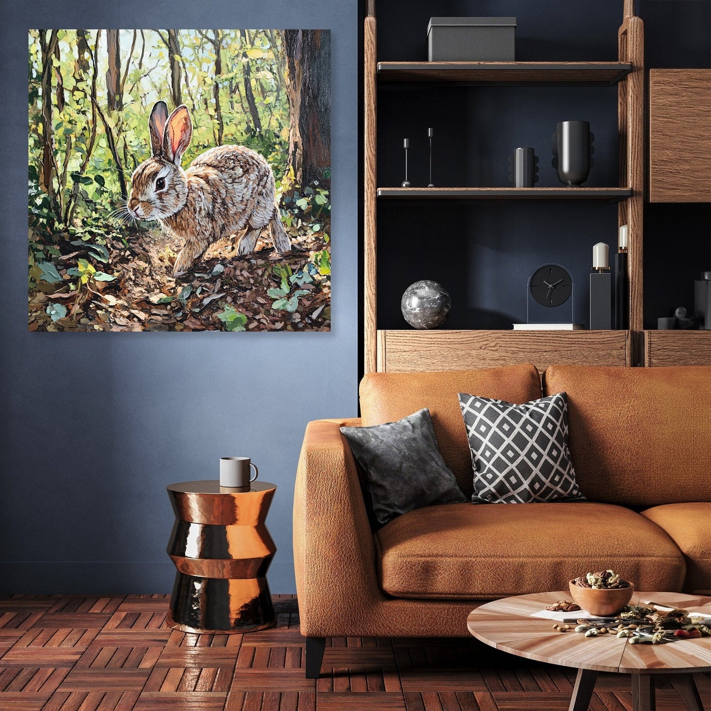 Rabbit's Woodland Canvas