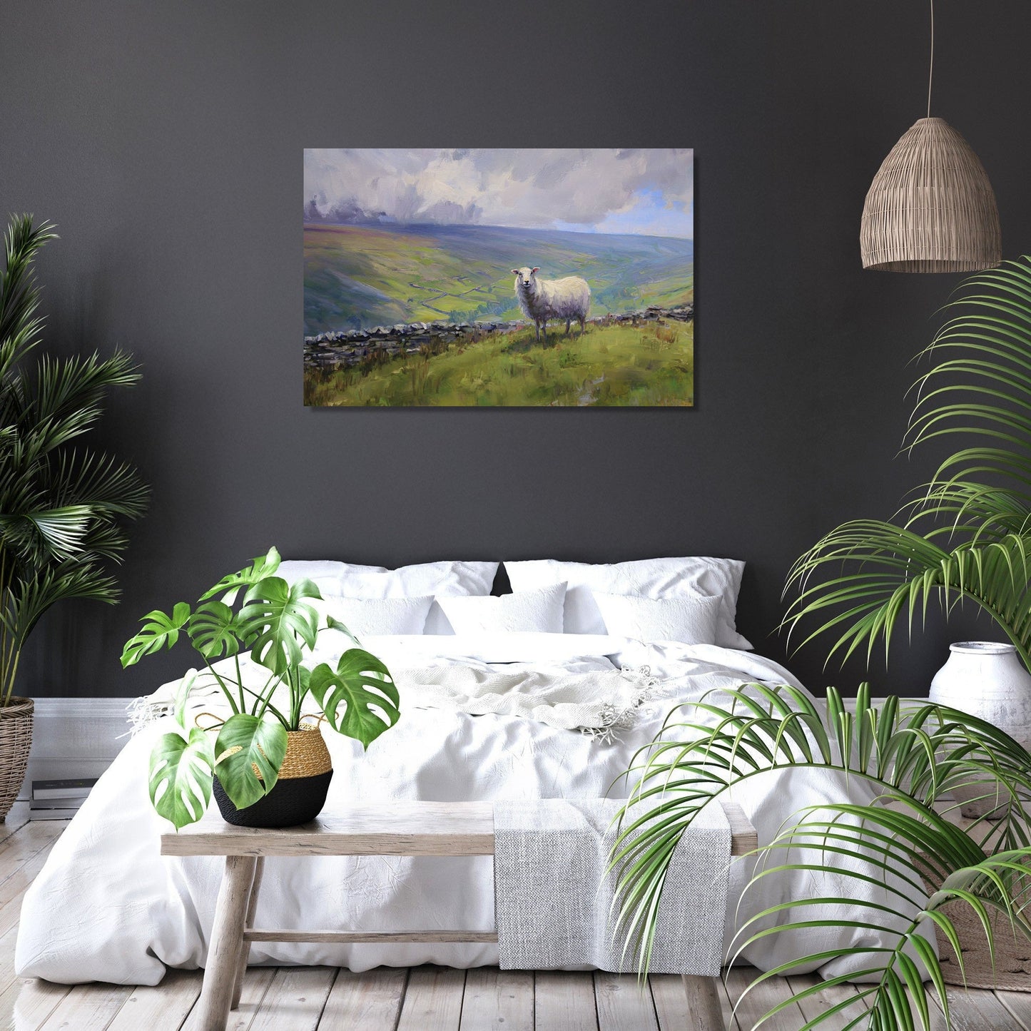 Sheep on Yorkshire Canvas