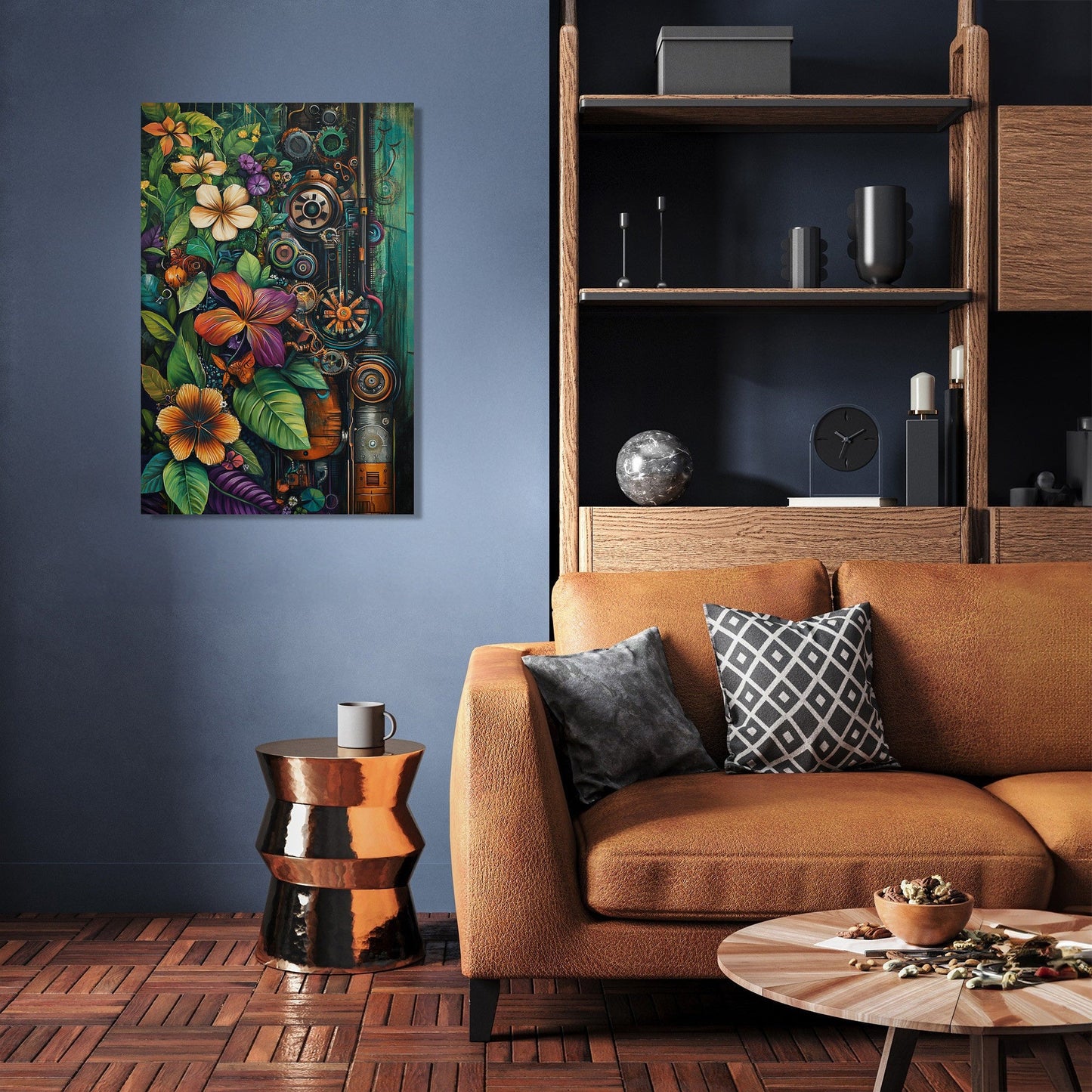 Nature-Machine Harmony Canvas