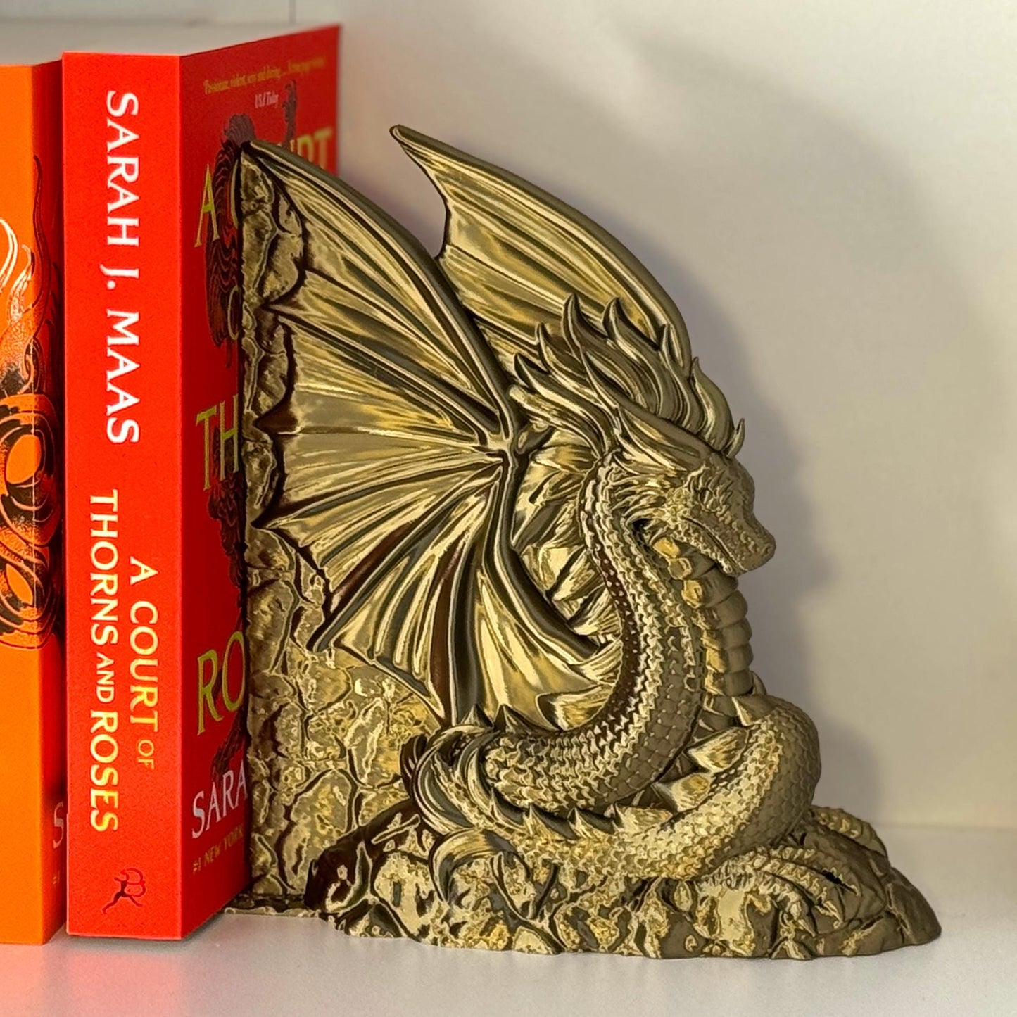 Dragon Bookends | ACOTAR Velaris Inspired 3D Decor