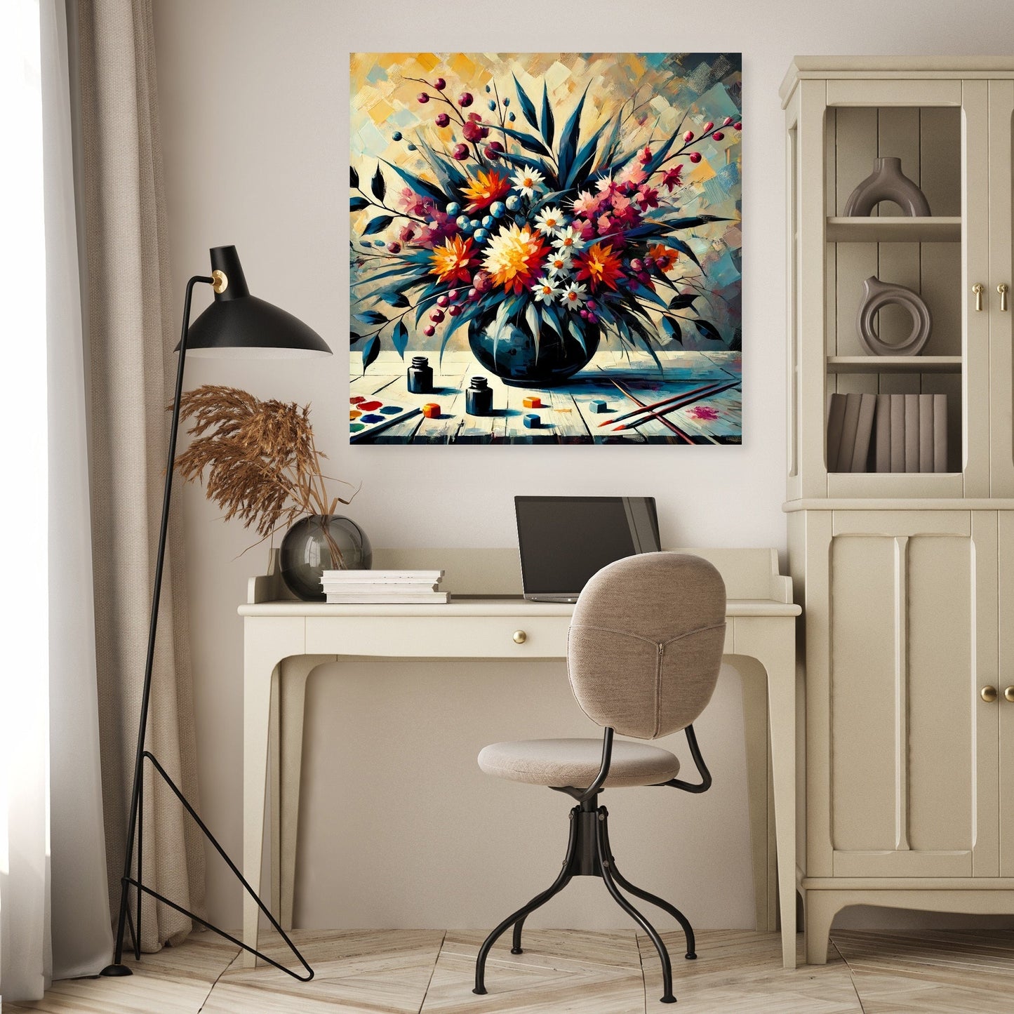 Bold Ikebana Canvas