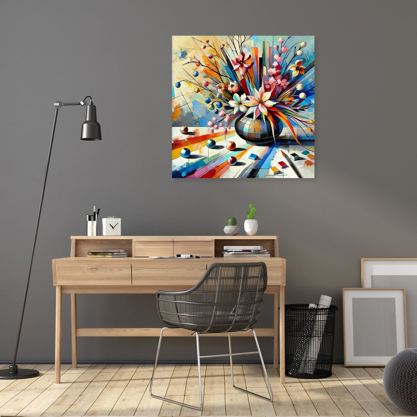 Abstract Ikebana Canvas