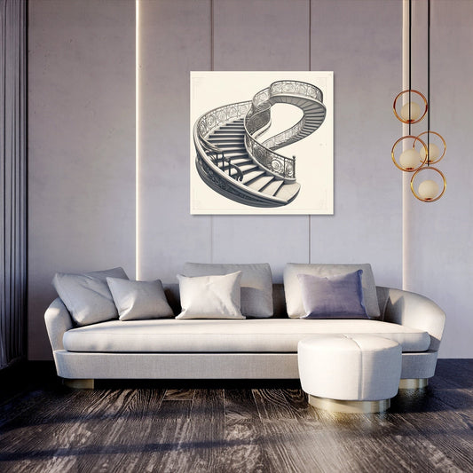Elegant Spiral Canvas