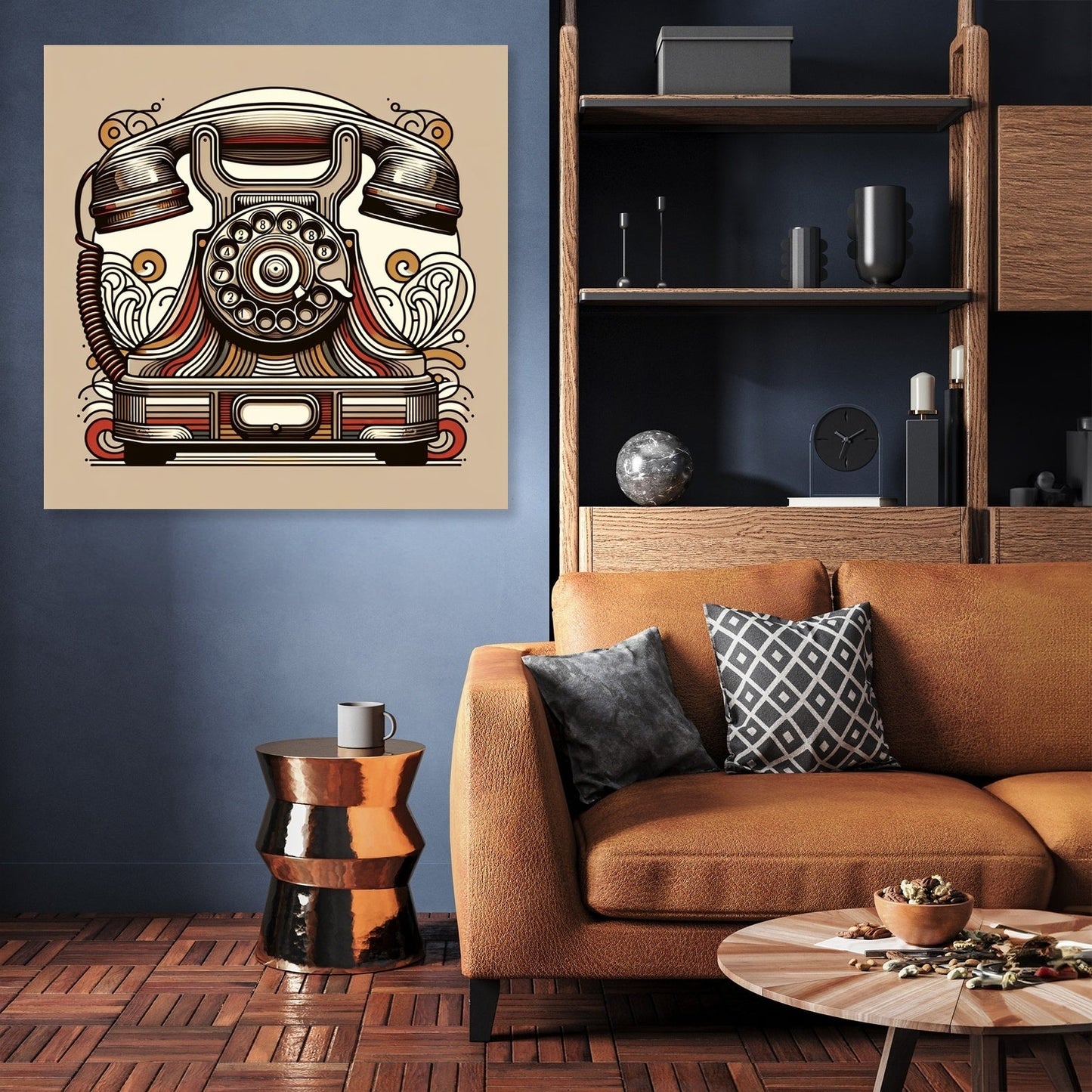 Nostalgic Phone Canvas