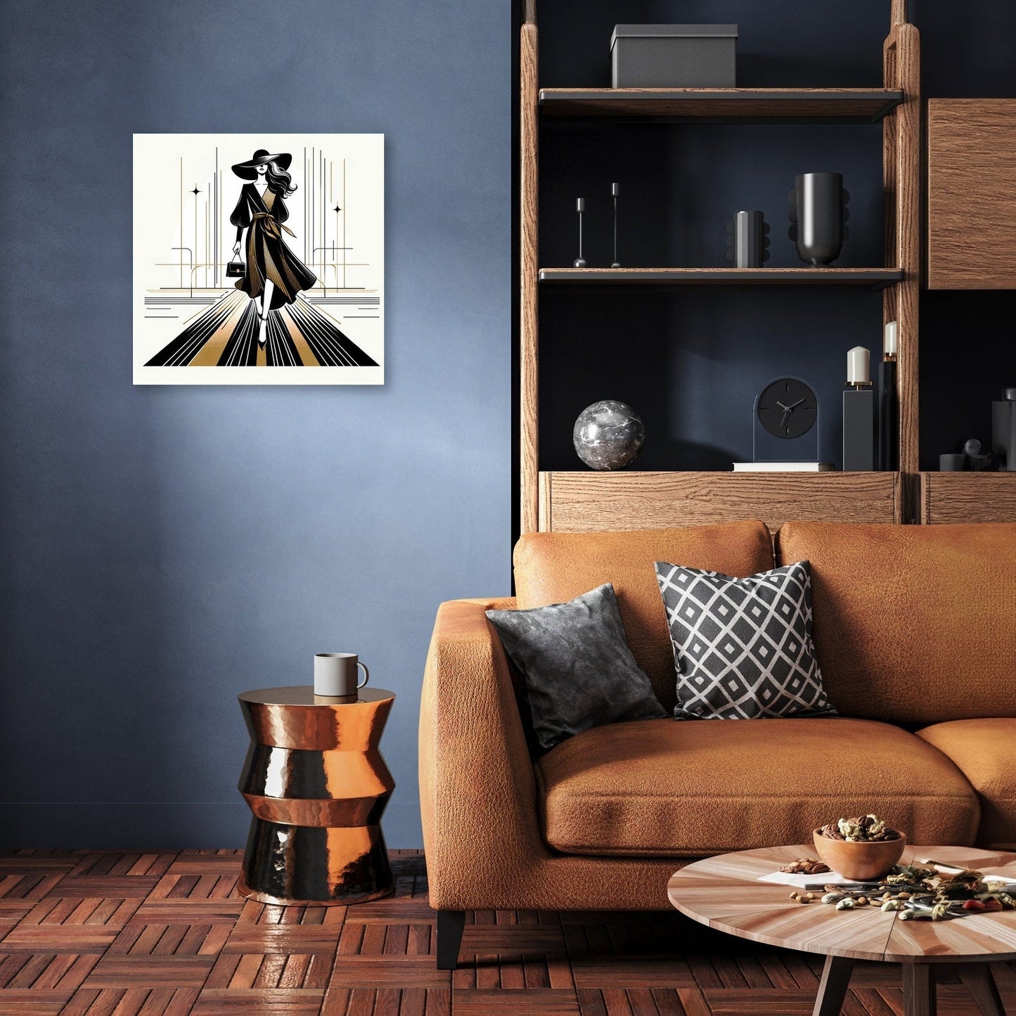 Catwalk Elegance Unveiled Canvas