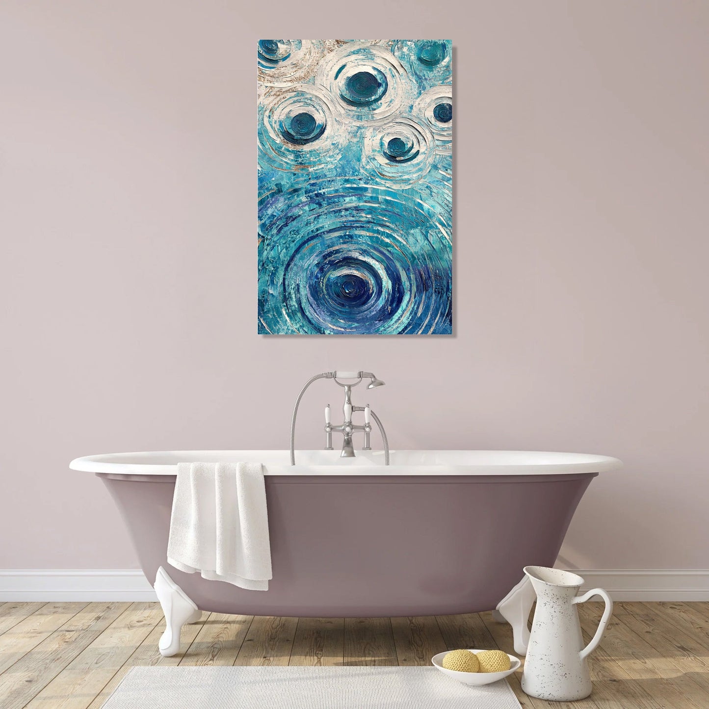 Metallic Ripples Canvas