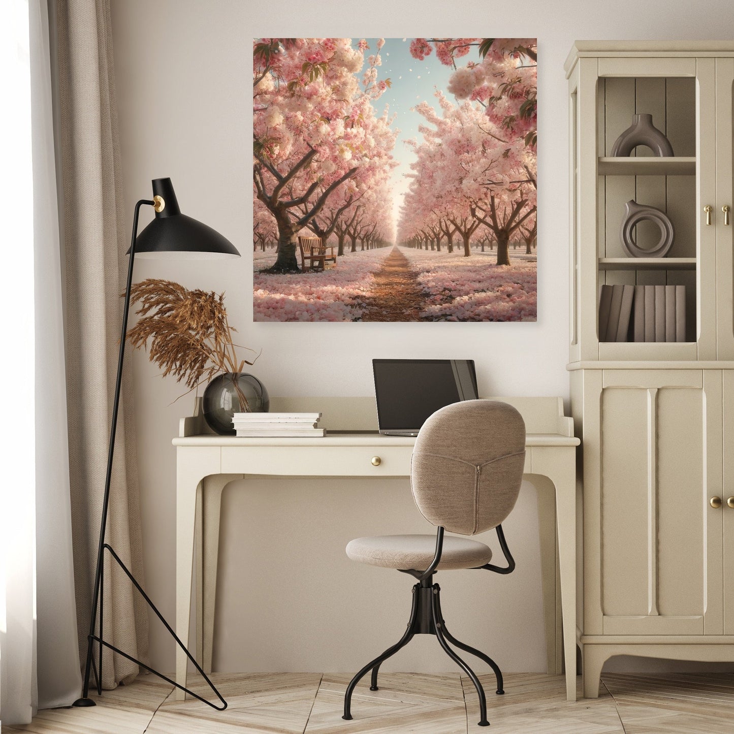 Cherry Blossom Orchard Canvas