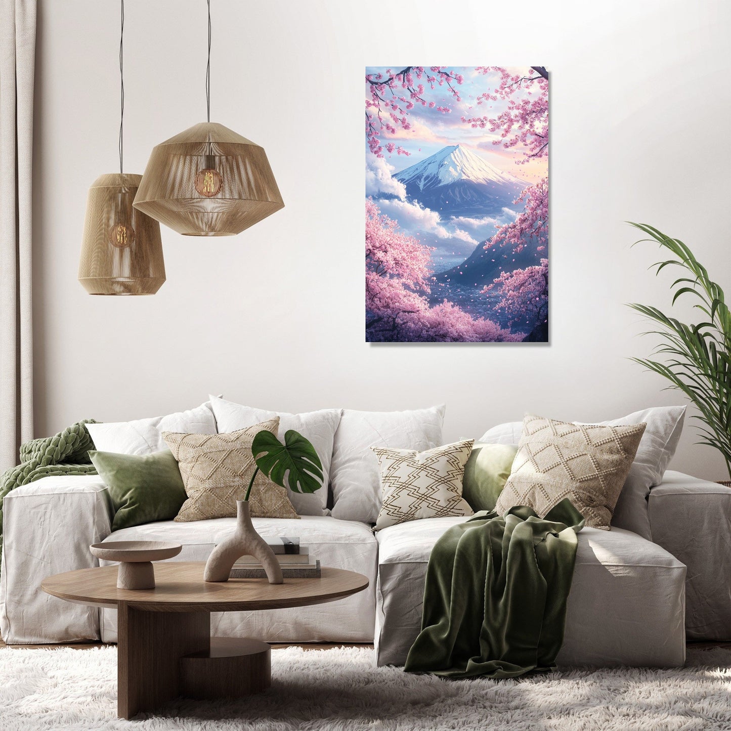 Mount Fuji Blossom Canvas