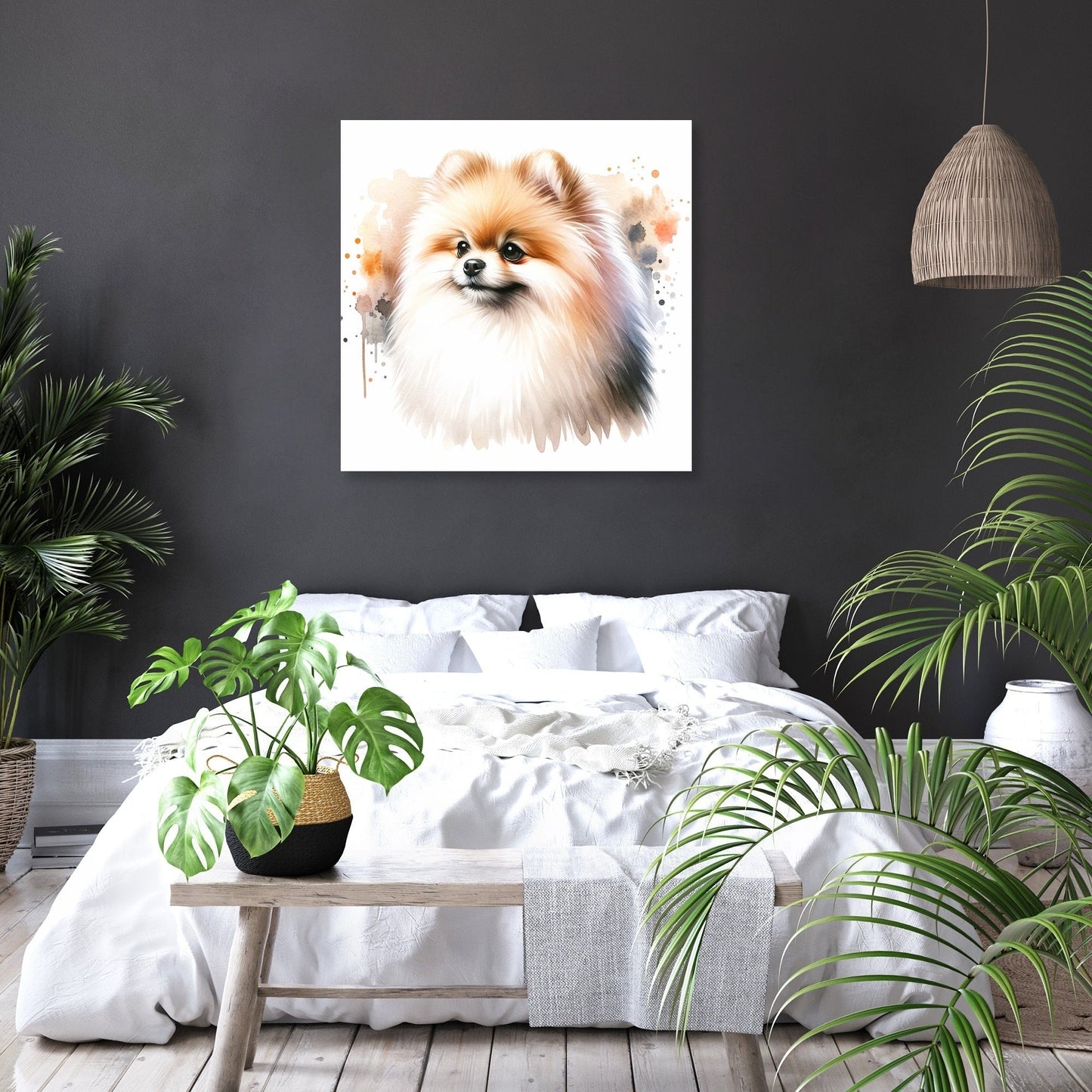 Pomeranian Elegance Canvas