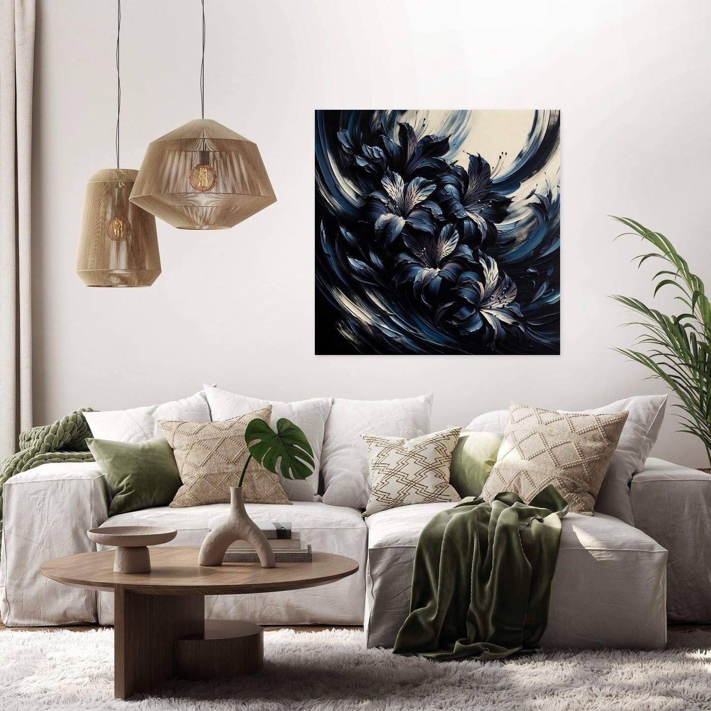 Alstroemeria Abyss Canvas