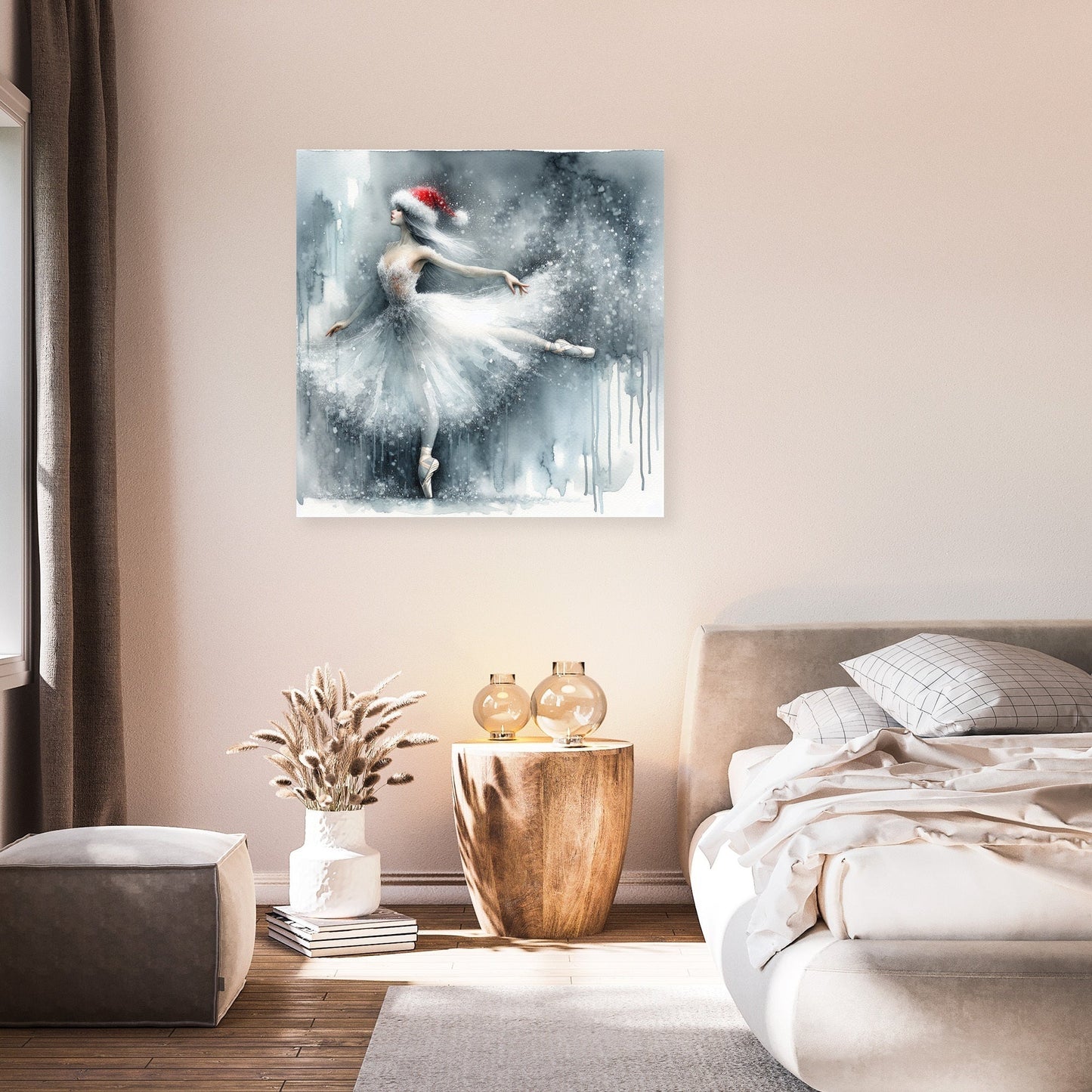 Ballerina's Winter Solitude Canvas