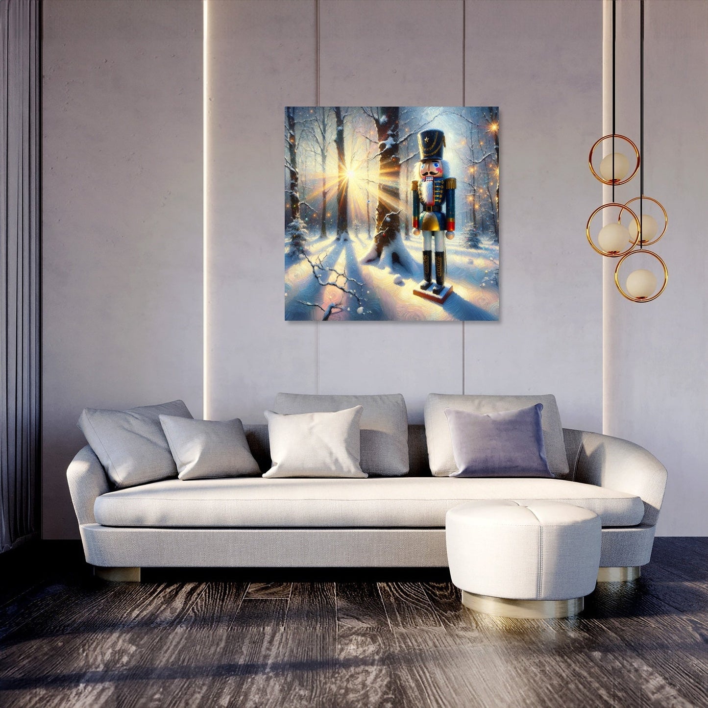 Nutcracker's Snowy Waltz Canvas