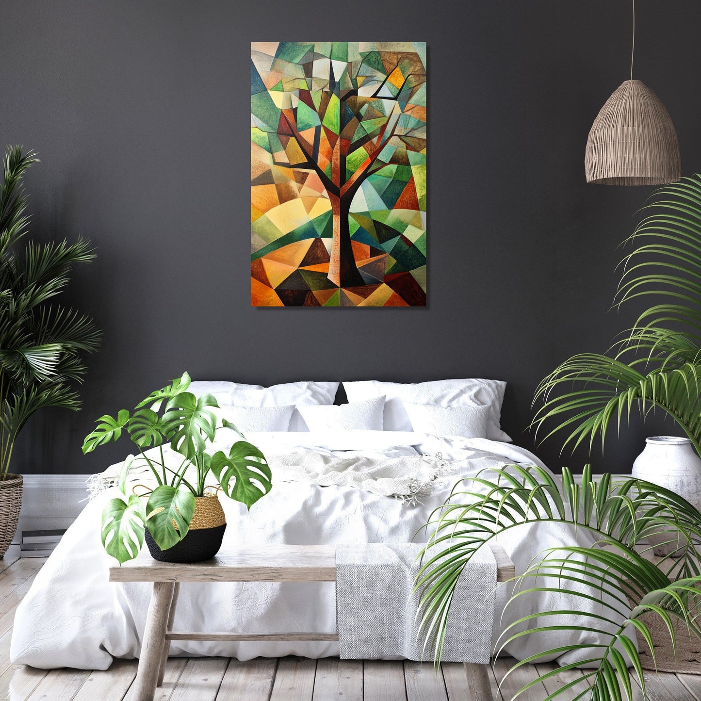 Geometric Tree Canvas