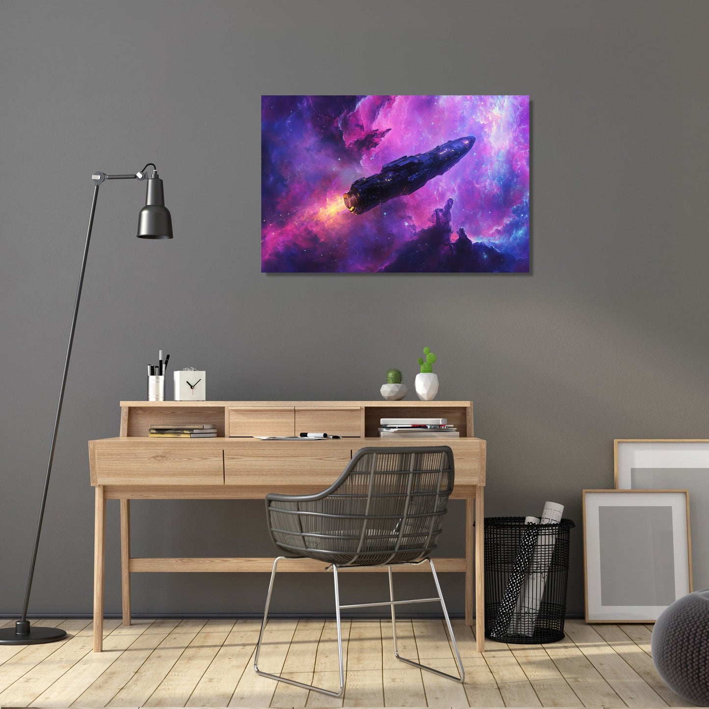 Escape Capsule Nebula Canvas