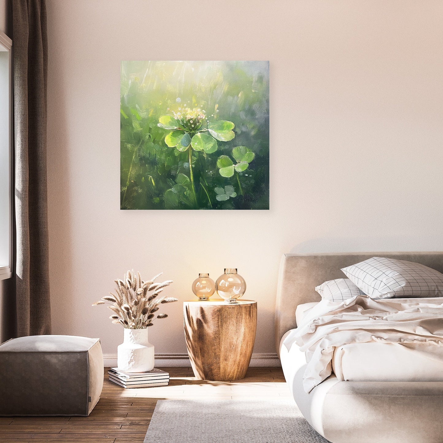 Dew-Kissed Clover Canvas