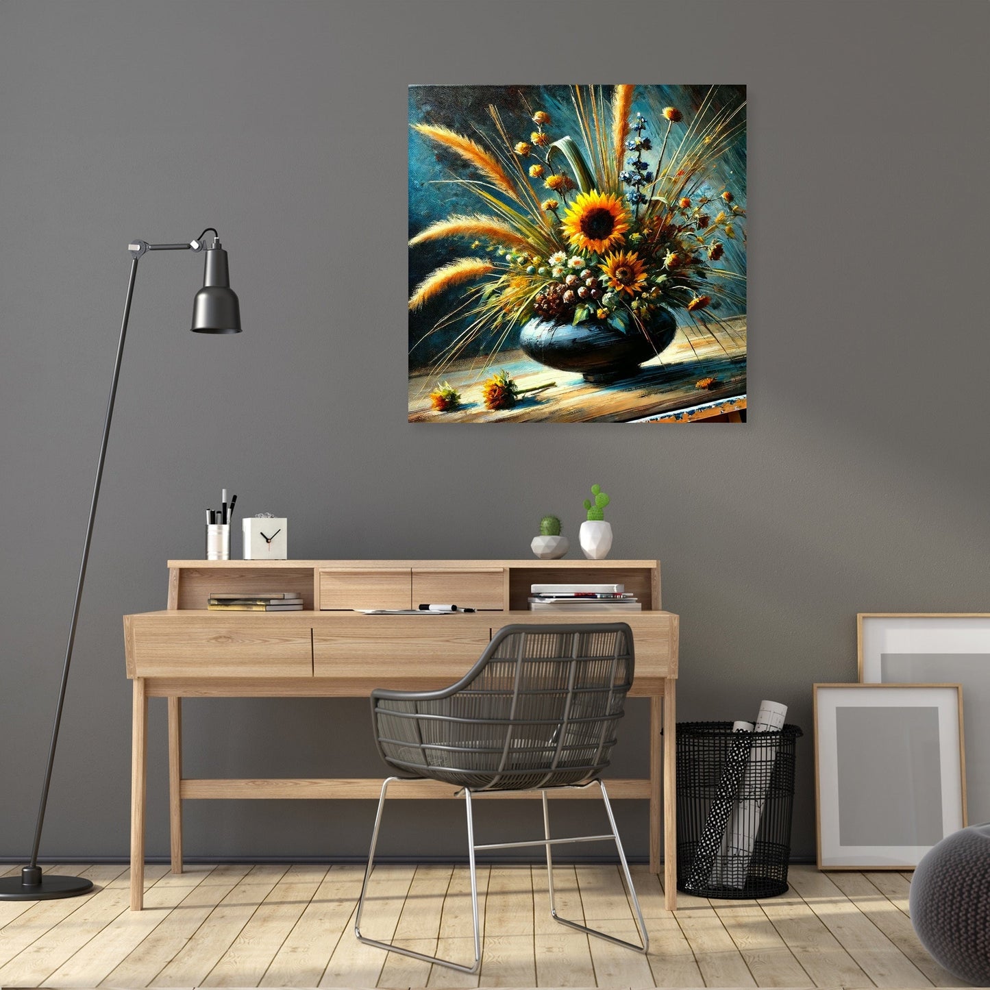 Sunflower Ikebana Canvas