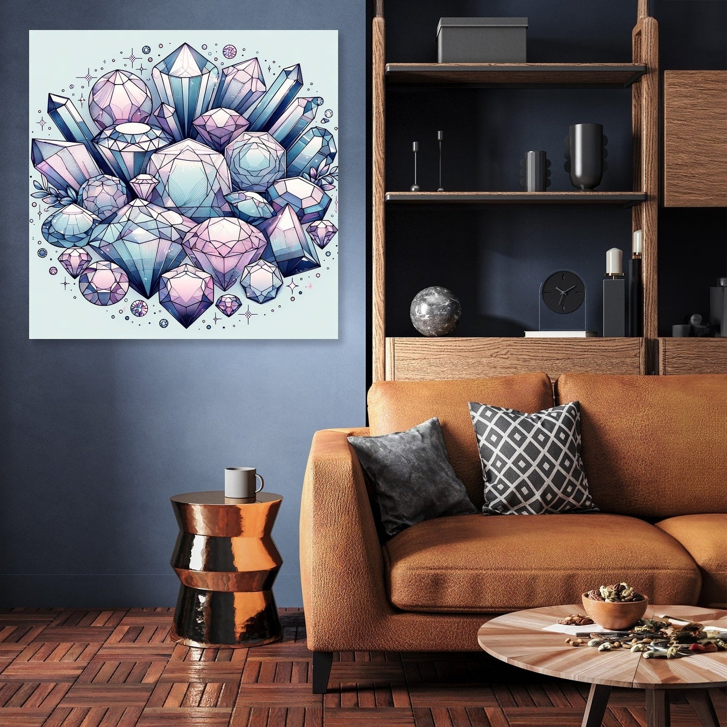 Mystic Gemstones Canvas