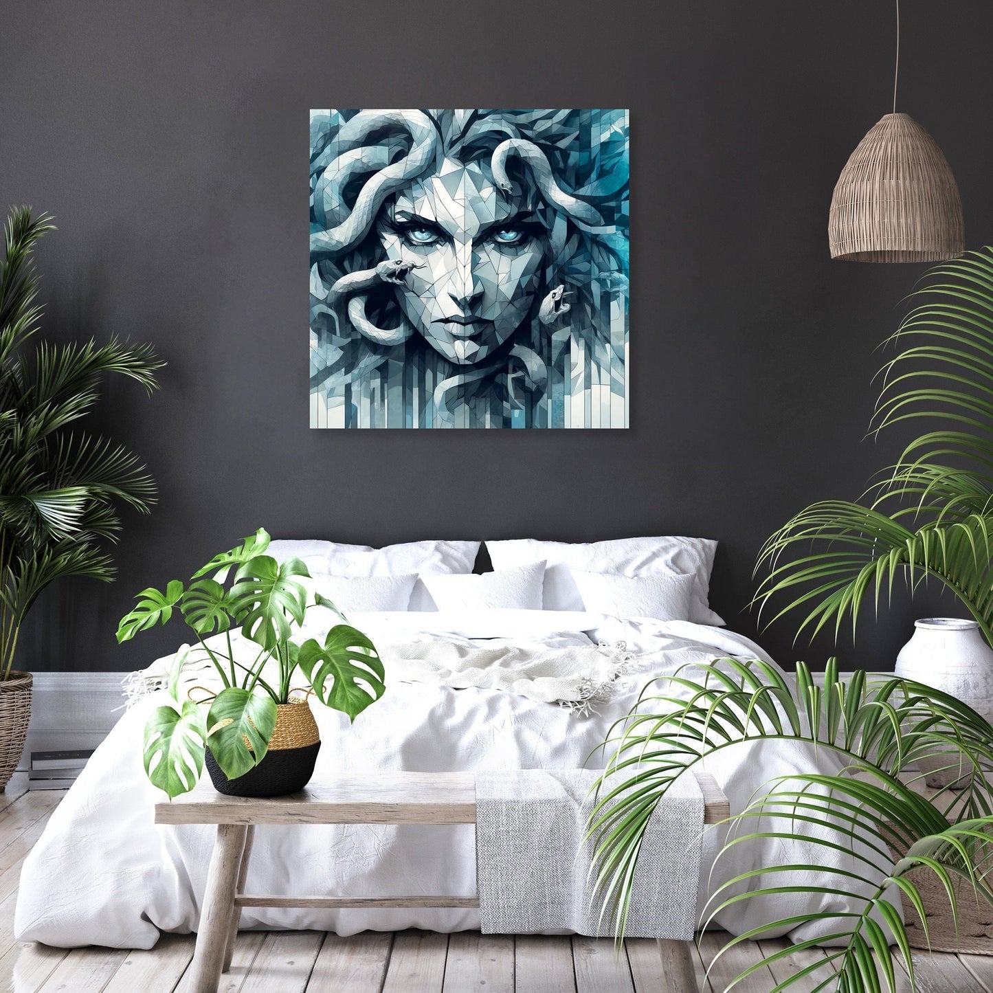 Icy Gaze Gorgon Canvas