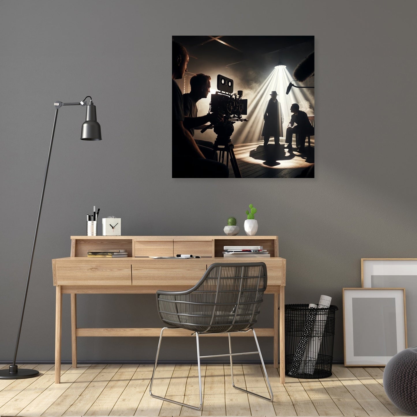 Noir Set Drama Canvas