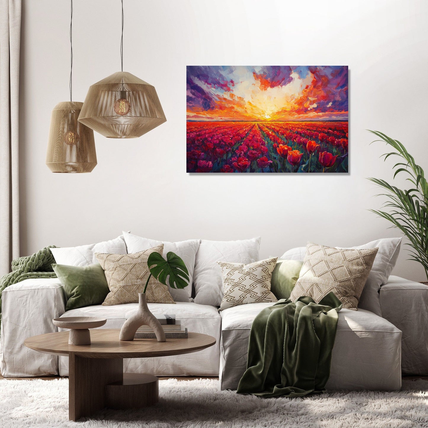 Sunset Tulip Canvas