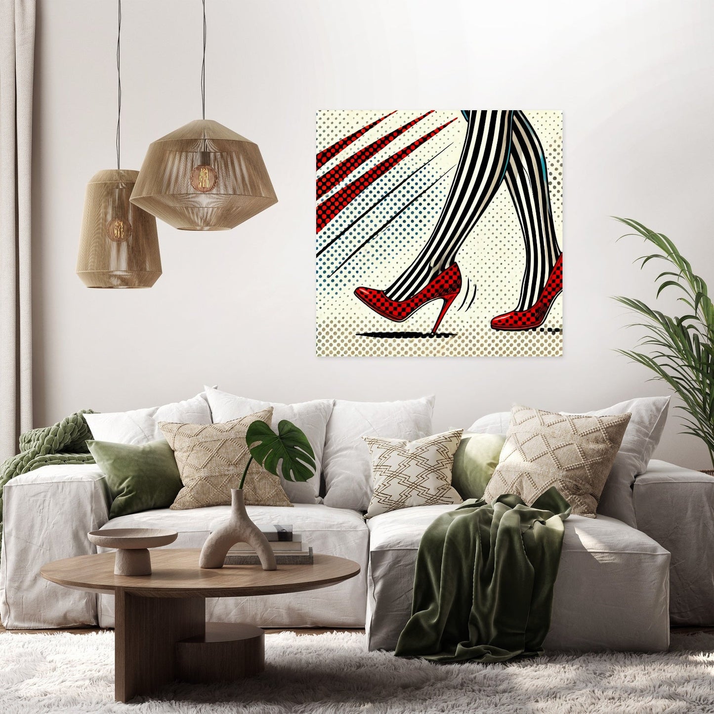 Striped Tights Canvas