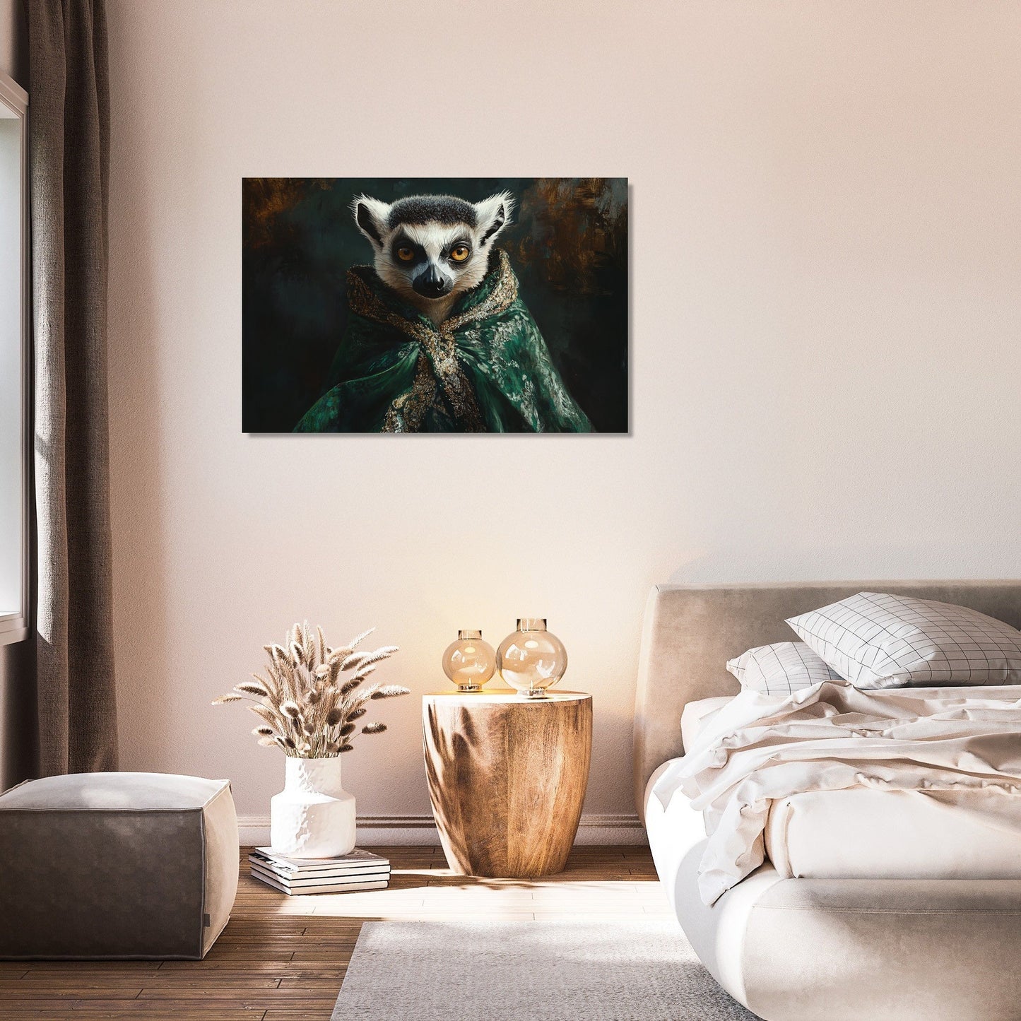 Regal Lemur Canvas