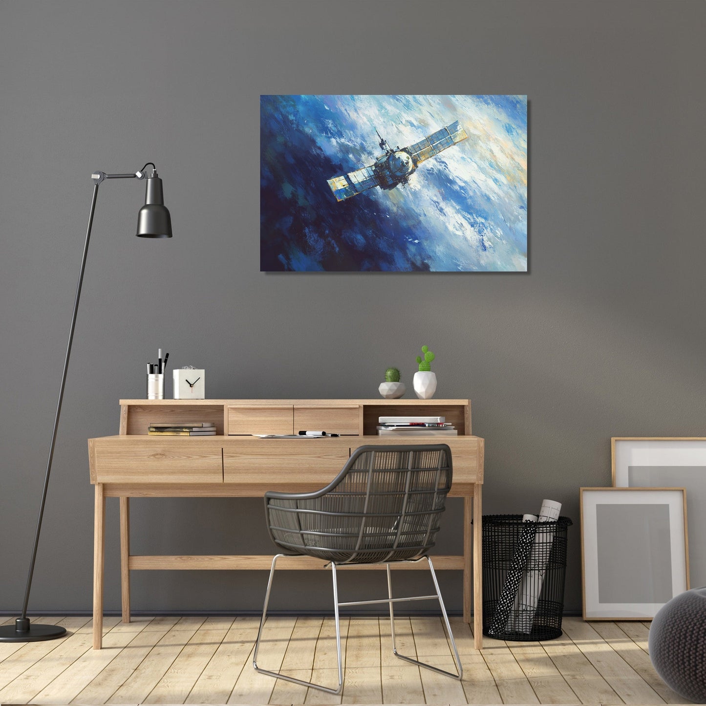 Satellite Starlight Canvas
