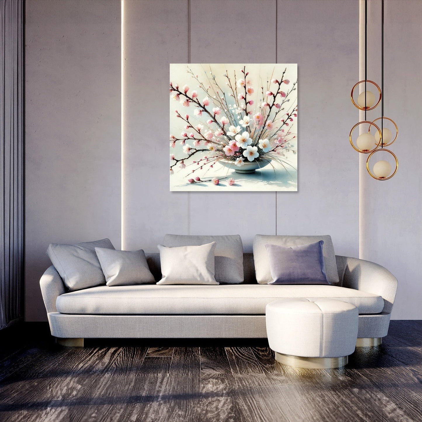 Cherry Blossom Ikebana Canvas