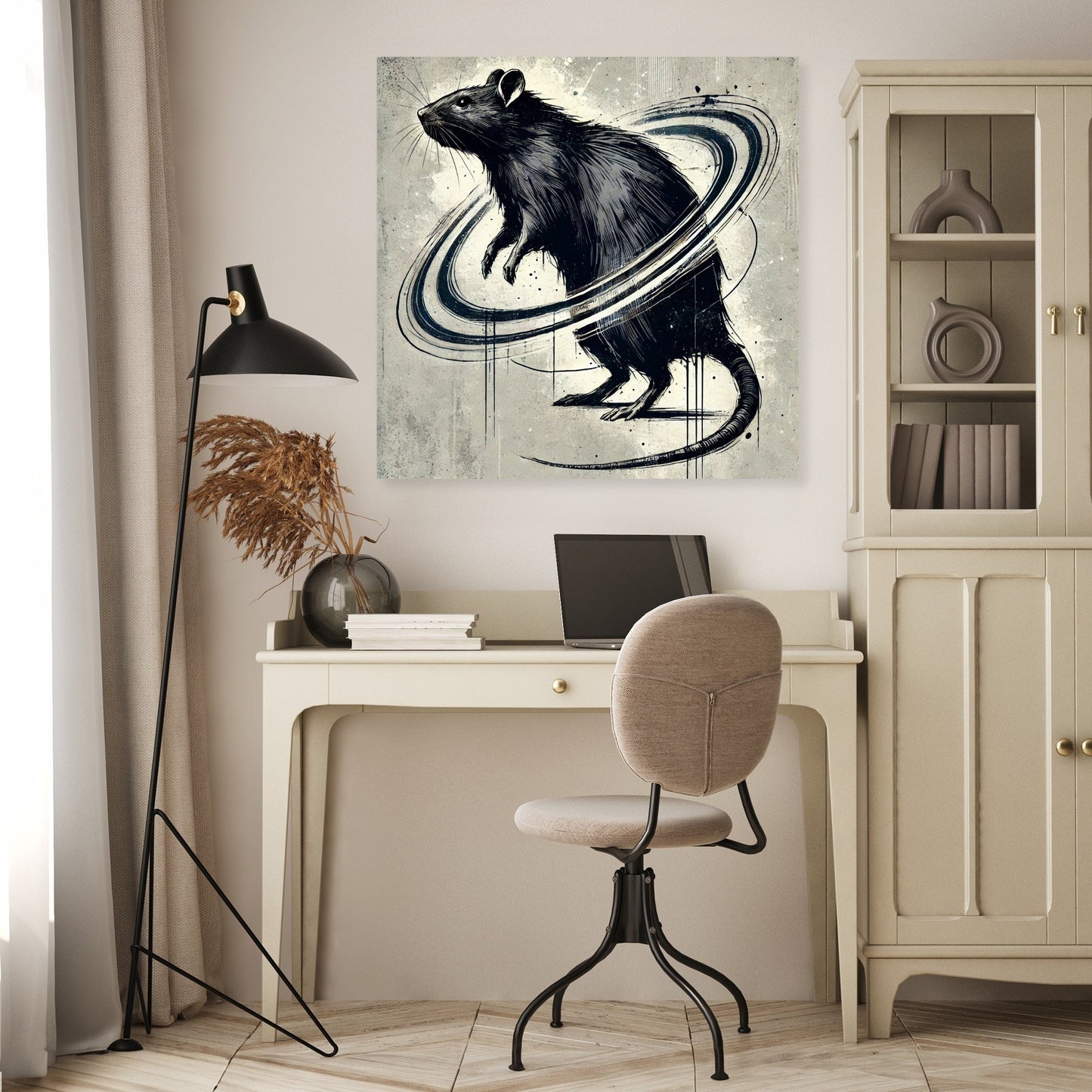 Cosmic Rat Sketch Canvas