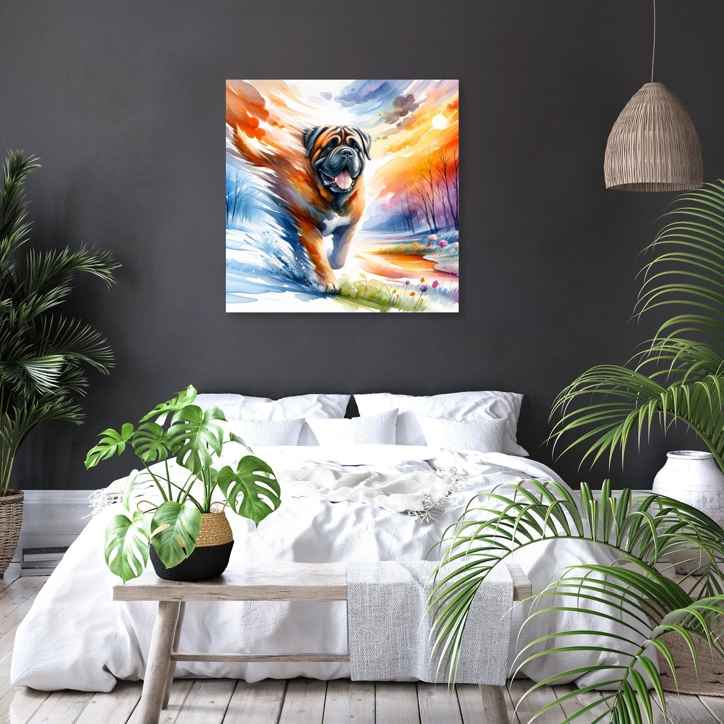 Seasons' Journey Bullmastiff Canvas